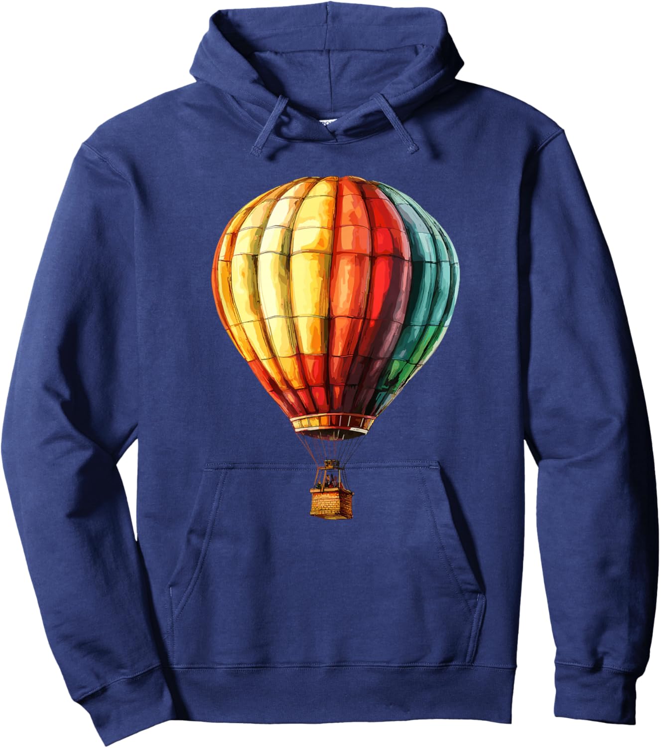 Rainbow Hot Air Balloon Adventure Flight Hoodie - Hoodie | Navy
