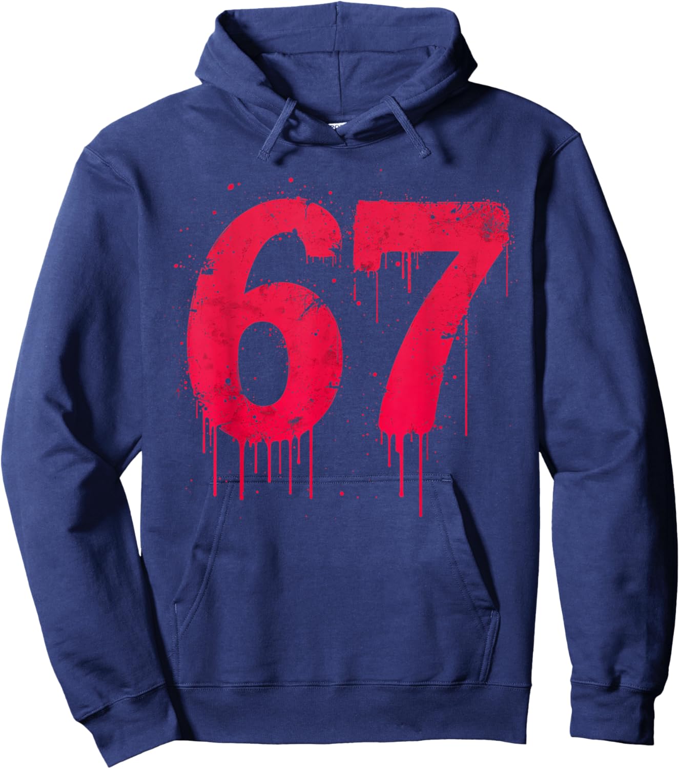 67 Shirt, 67 Meme six Seven Men Teen Kids Funny Hoodie - Hoodie | Navy