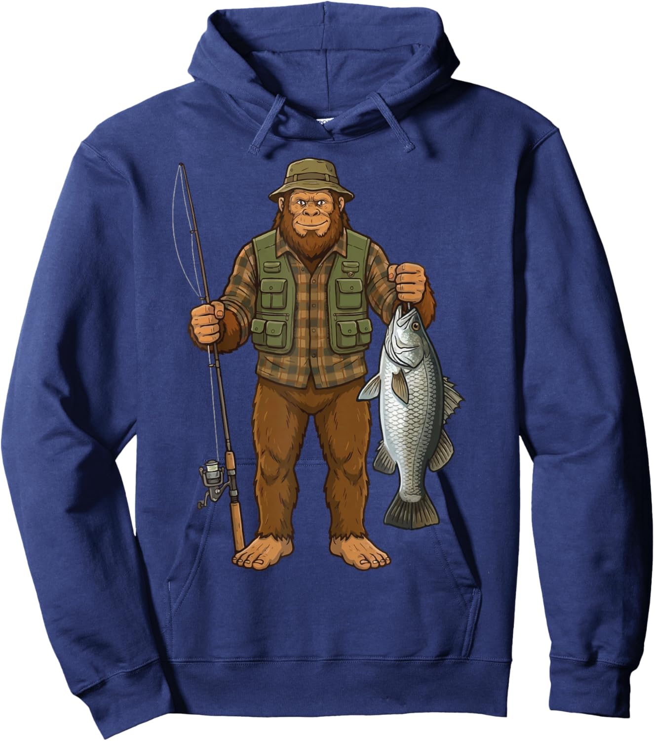 Barramundi Bigfoot Fisher Hoodie - Hoodie | Navy