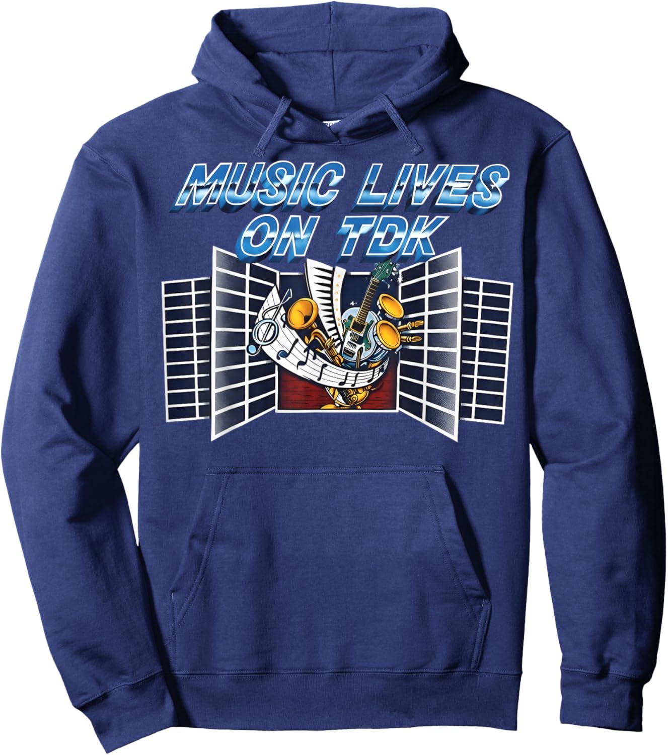 Vintage 80s TDK Hoodie - Hoodie | Navy