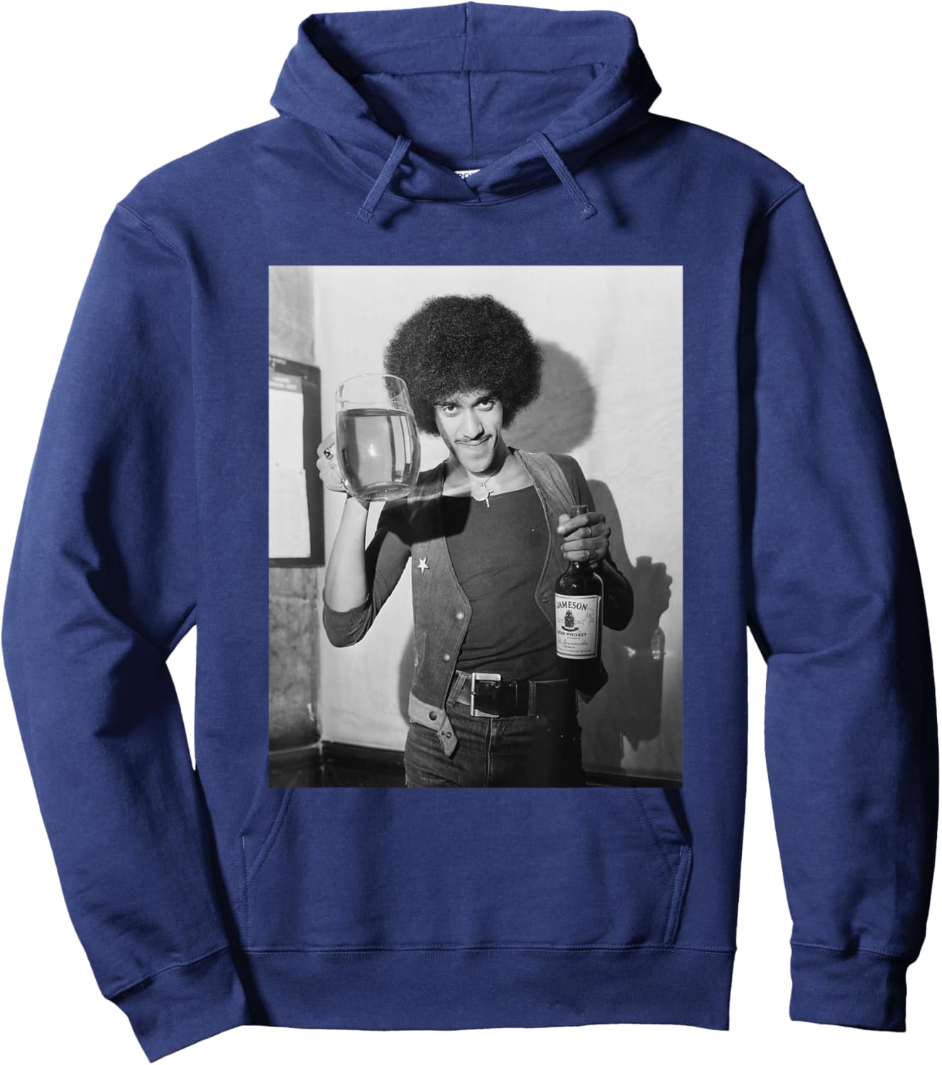 Phil Lynott Thin Lizzy Whiskey in The Jar 1973 Hoodie - Hoodie | Navy