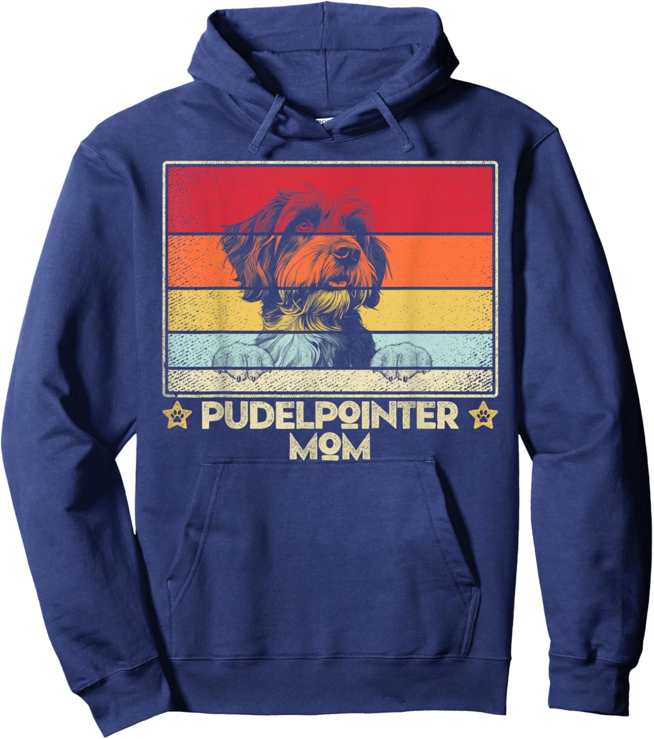 Pudelpointer Mom Classic Retro Vintage Style Hoodie - Hoodie | Navy
