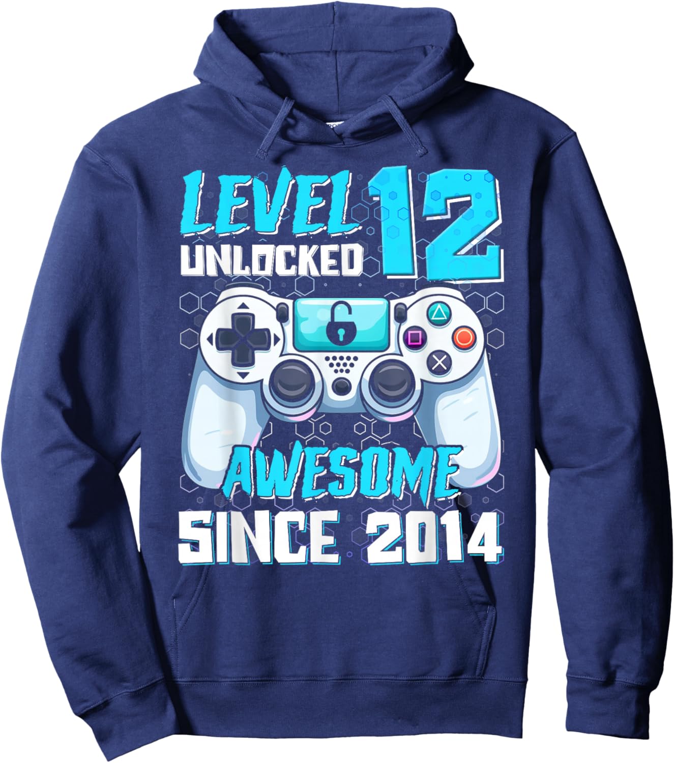 Funny Video Gamer 12th 12 Years Old Birthday Hoodie - Hoodie | Navy