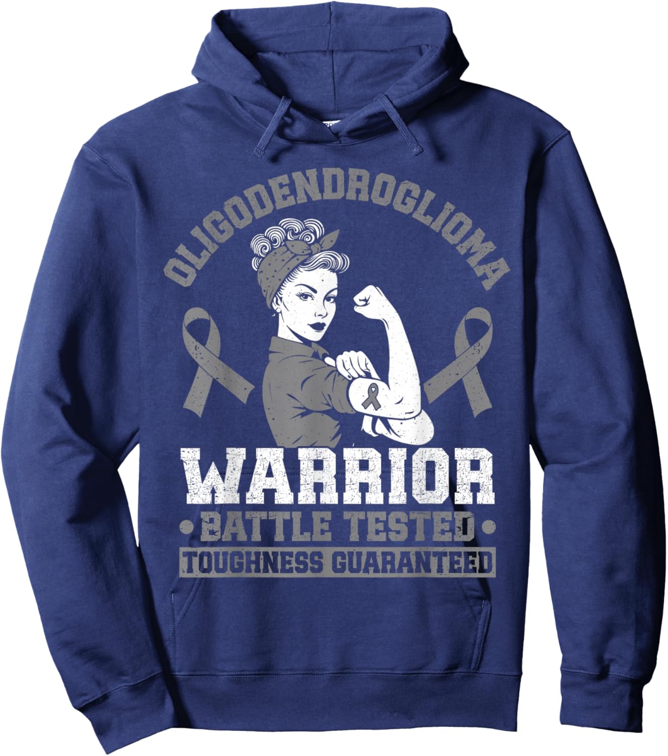 Oligodendroglioma Warrior Hoodie - Hoodie | Navy