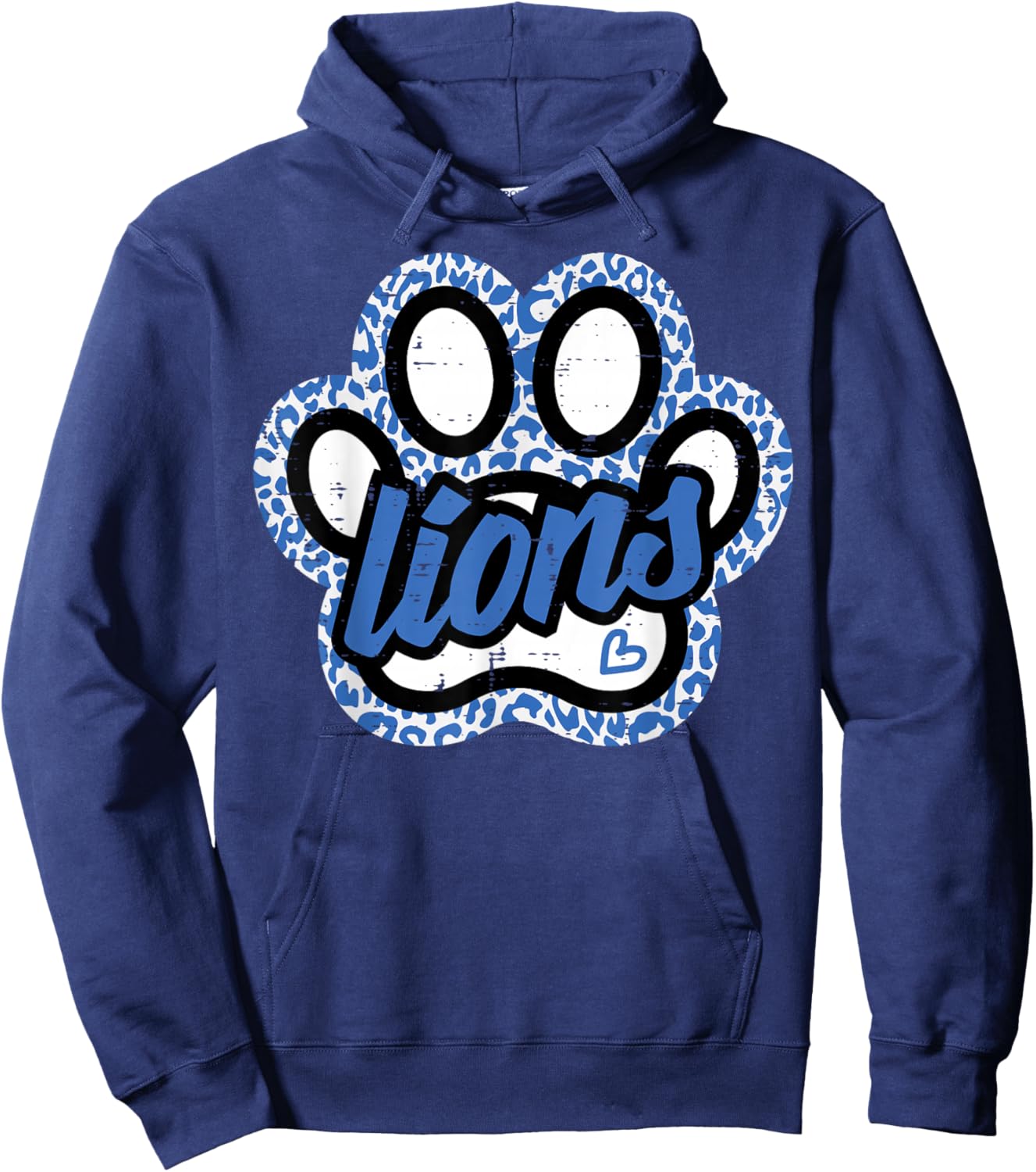 Lion Paw Men Kids Women Boys Girls Youth Teen Hoodie - Hoodie | Navy