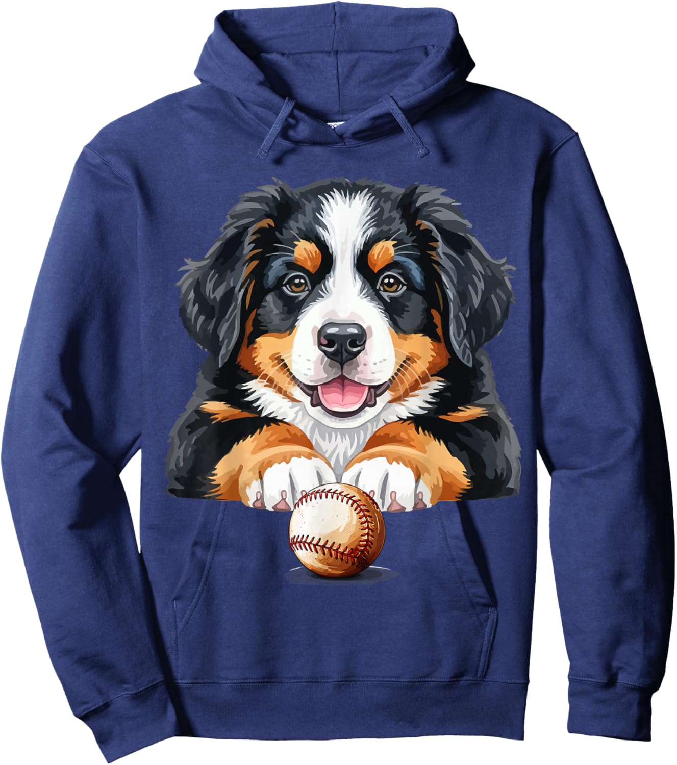 Baseball Dog Men & Women Hoodie - Hoodie | Navy