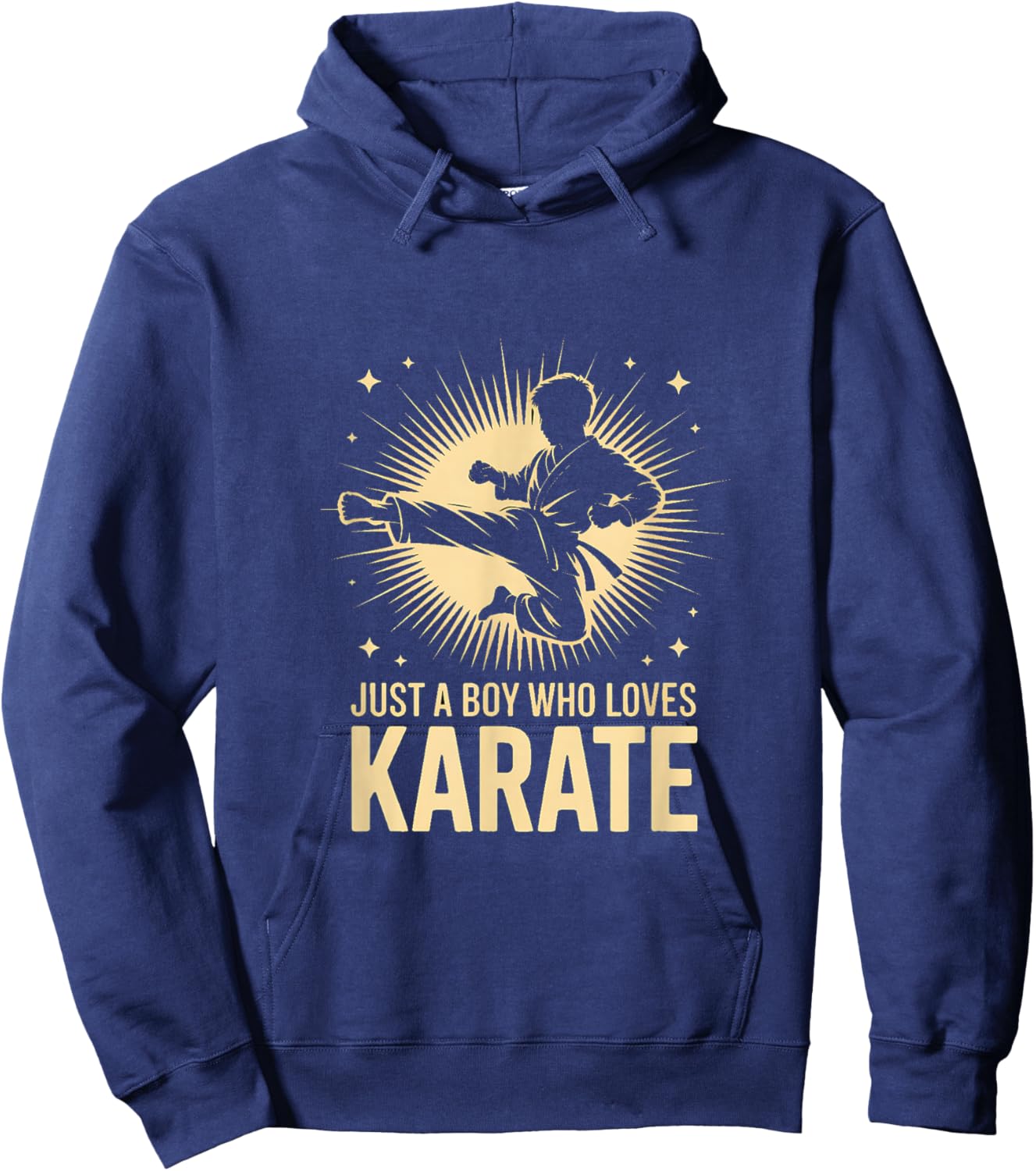 Just A Boy Who Loves Karate Martial Arts Kid Hoodie - Hoodie | Navy