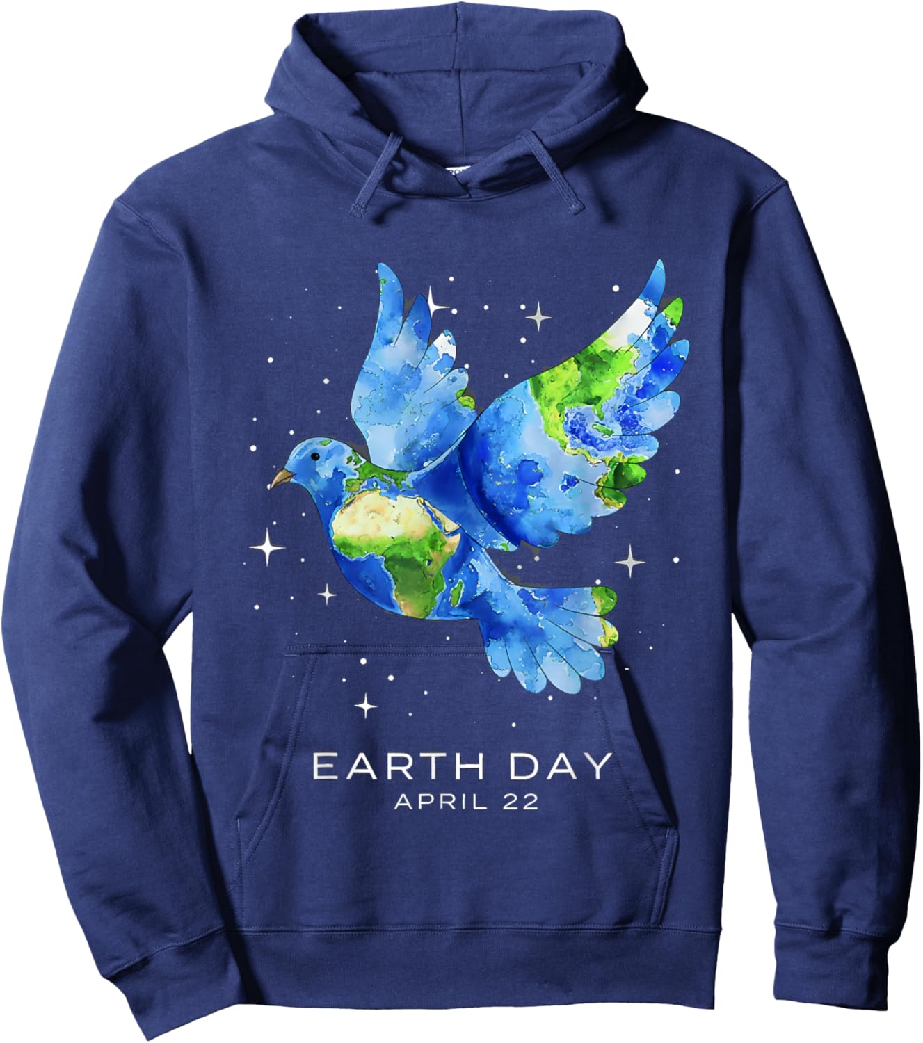 Earth Day 2026 Dove Art Hoodie - Hoodie | Navy