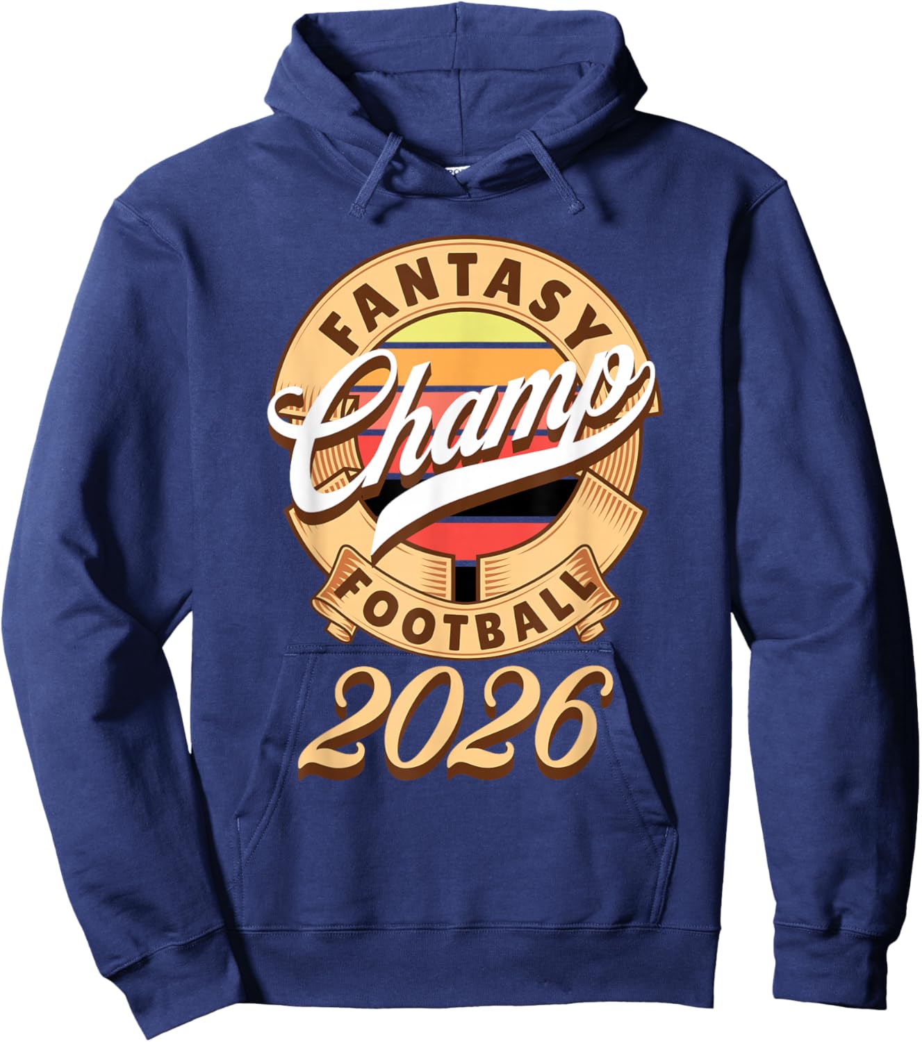 Fantasy Football Champion 2026 Winner Hoodie - Hoodie | Navy