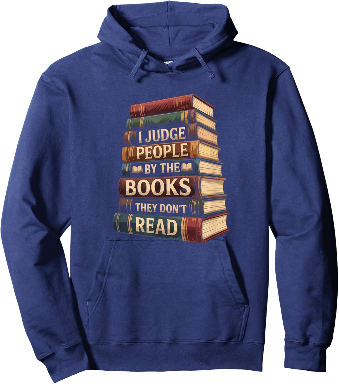 Funny Reading Book Hoodie - Hoodie | Navy