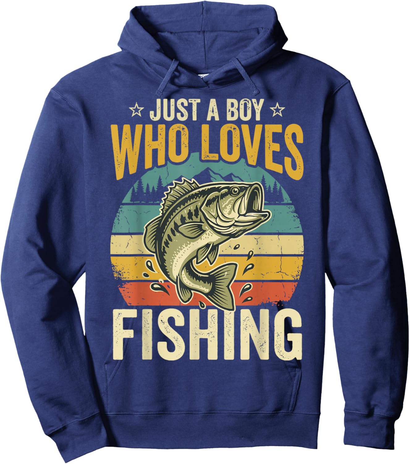 Just A Boy Who Loves Fishing Hoodie - Hoodie | Navy