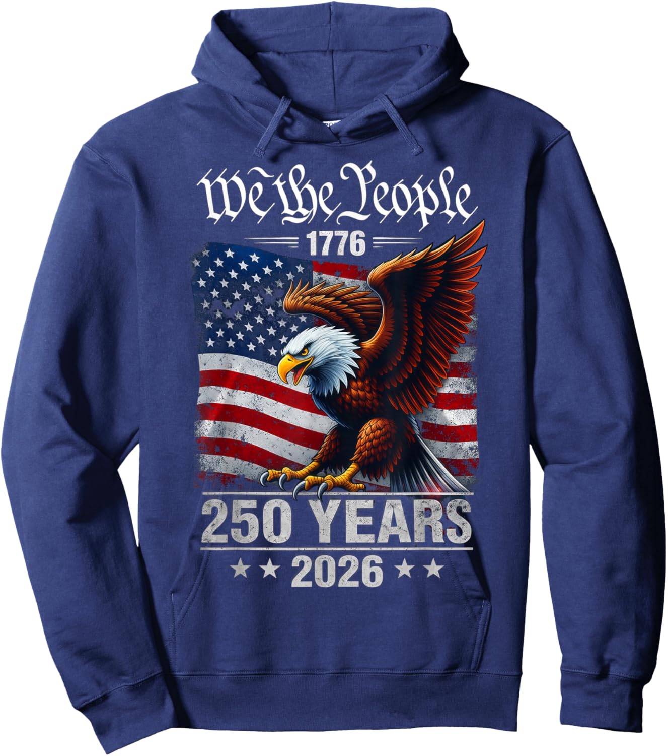 Vintage We The People 1776 250 Years Gift Women Hoodie - Hoodie | Navy