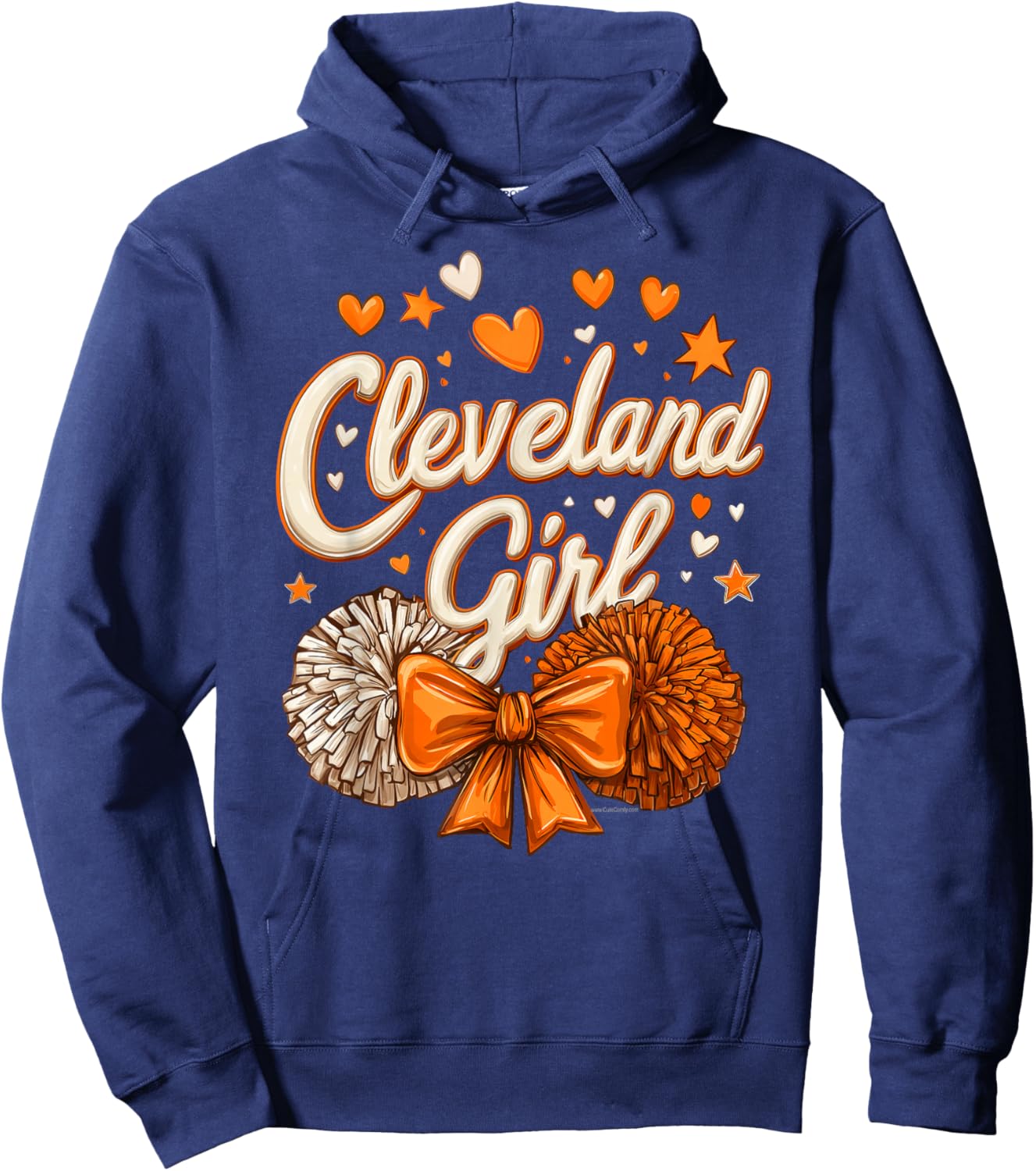 Cleveland Girl Ohio Cute Souvenir Gift Teens Hoodie - Hoodie | Navy