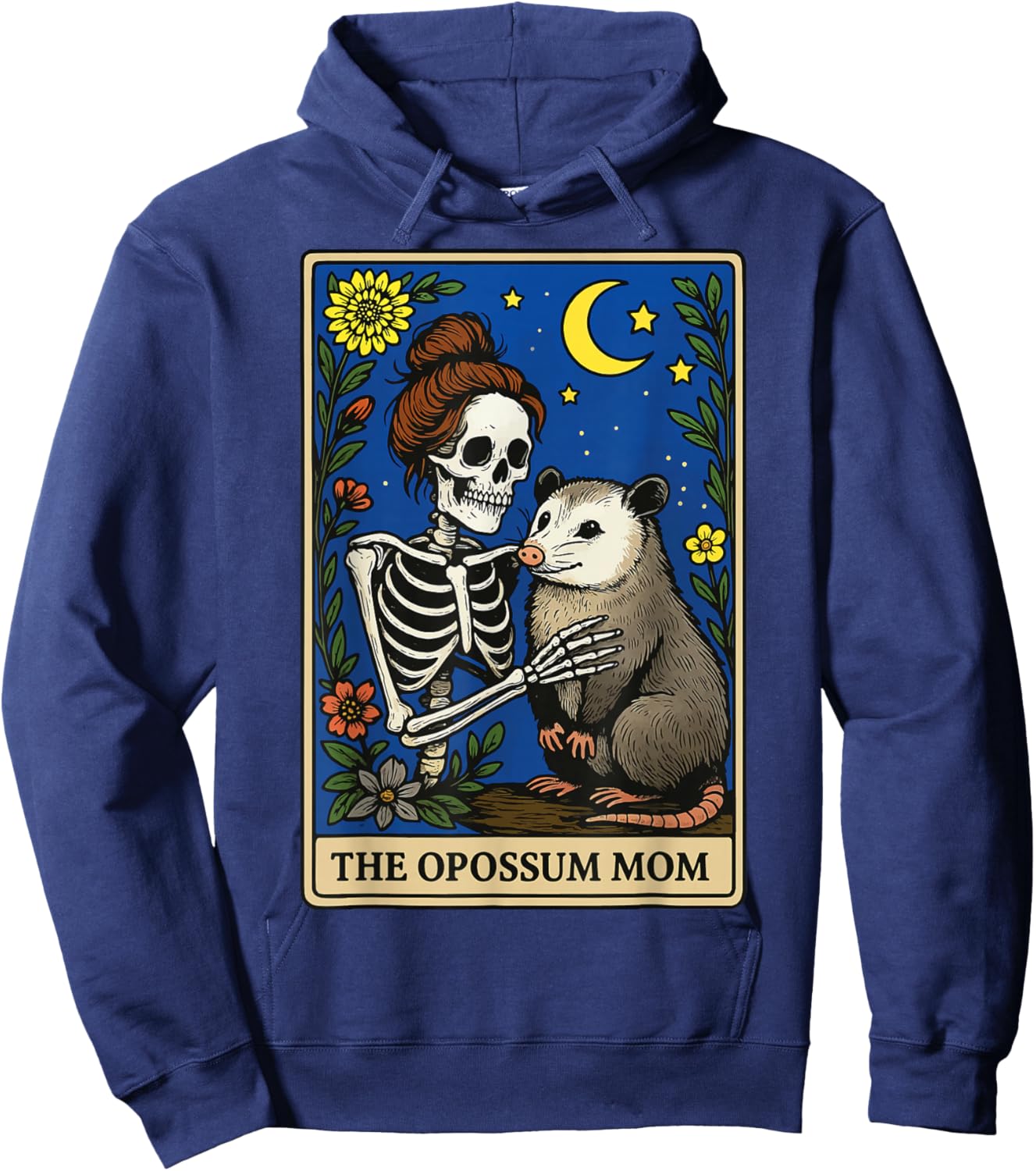 The Opossum Mom Tarot Card Hoodie - Hoodie | Navy