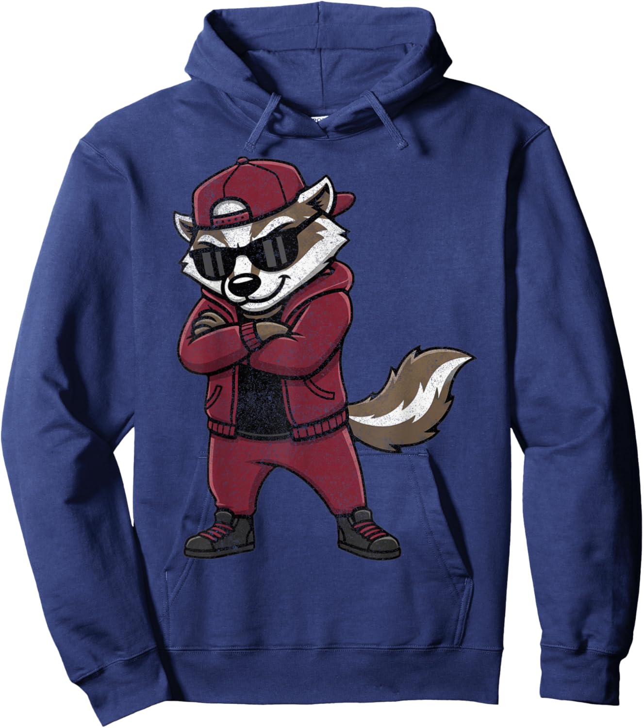 Badger Wearing Sunglasses Hoodie - Hoodie | Navy