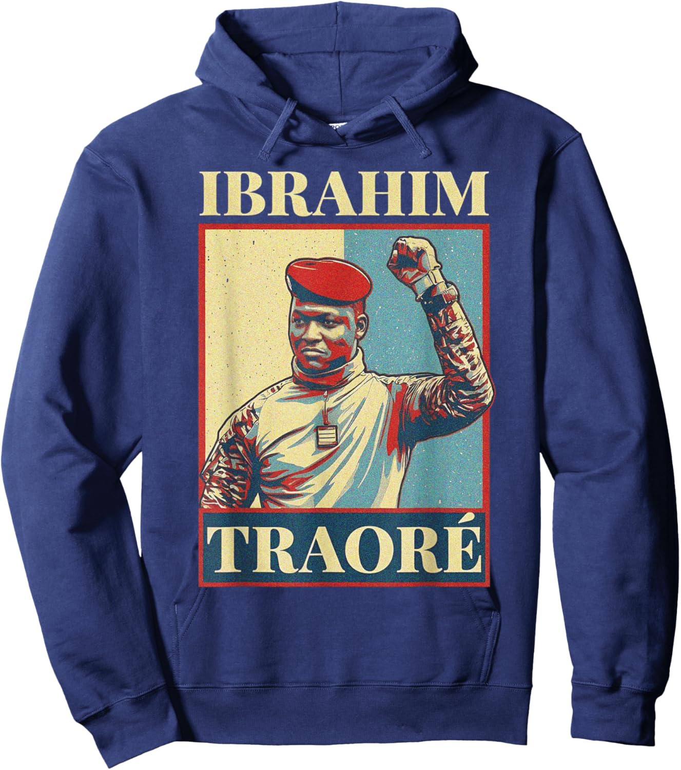 Burkina Faso Captain Ibrahim Traoré President Hoodie - Hoodie | Navy