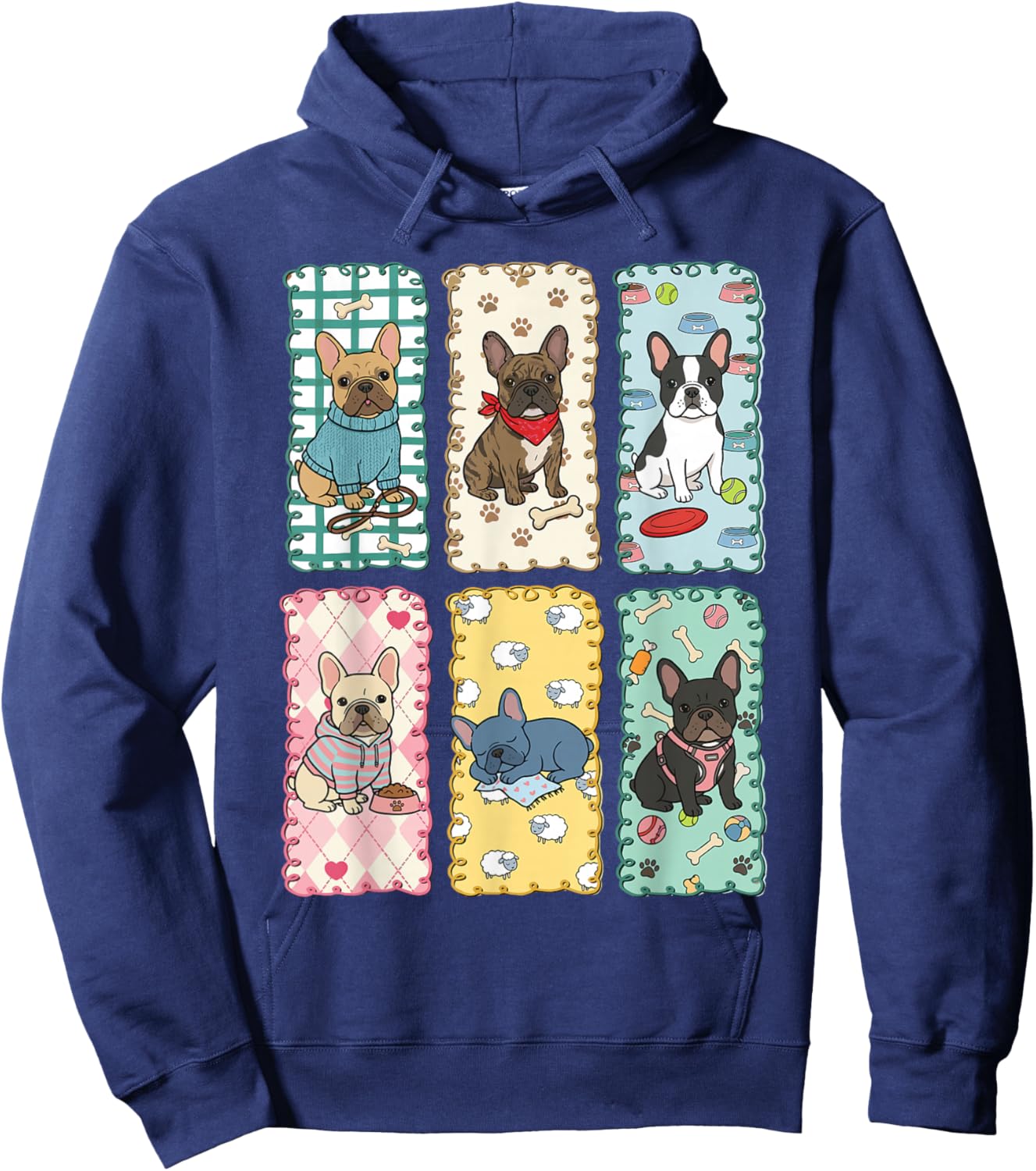 French Bulldog Hoodie - Hoodie | Navy