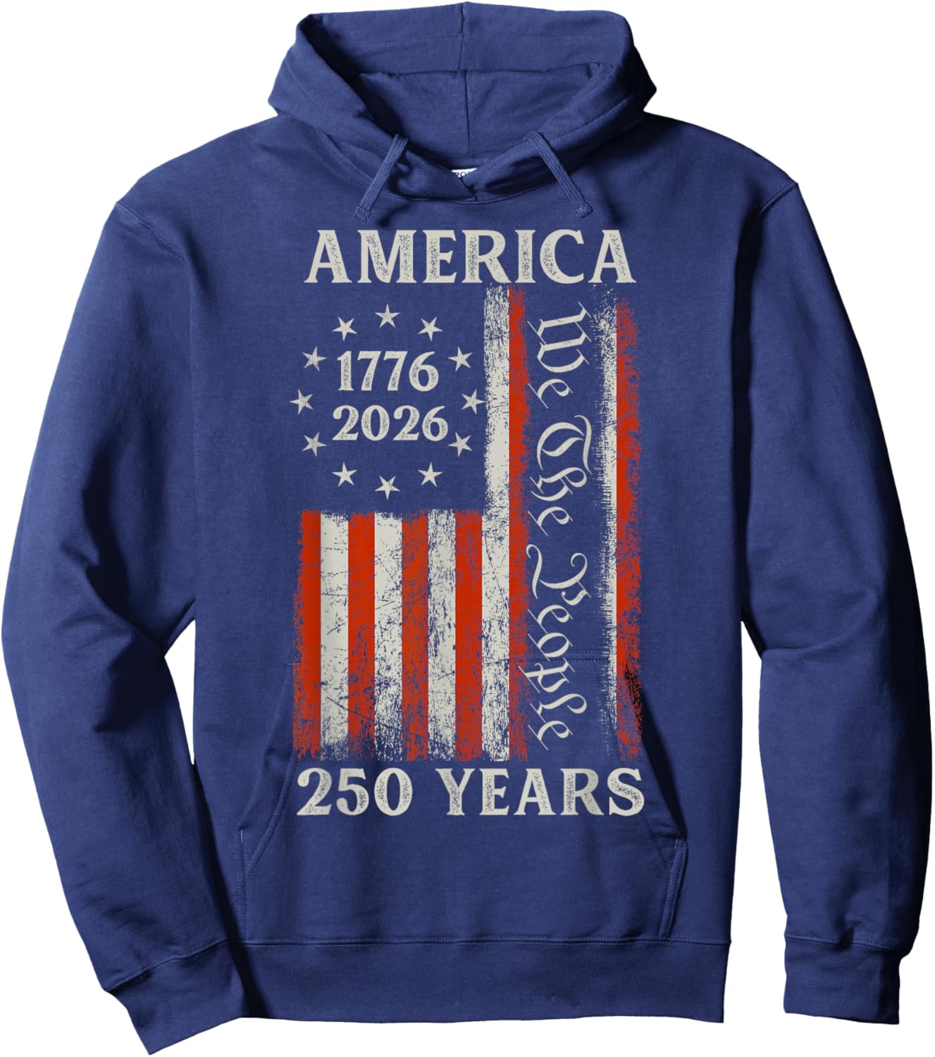250 Years of Freedom We The People America Hoodie - Hoodie | Navy