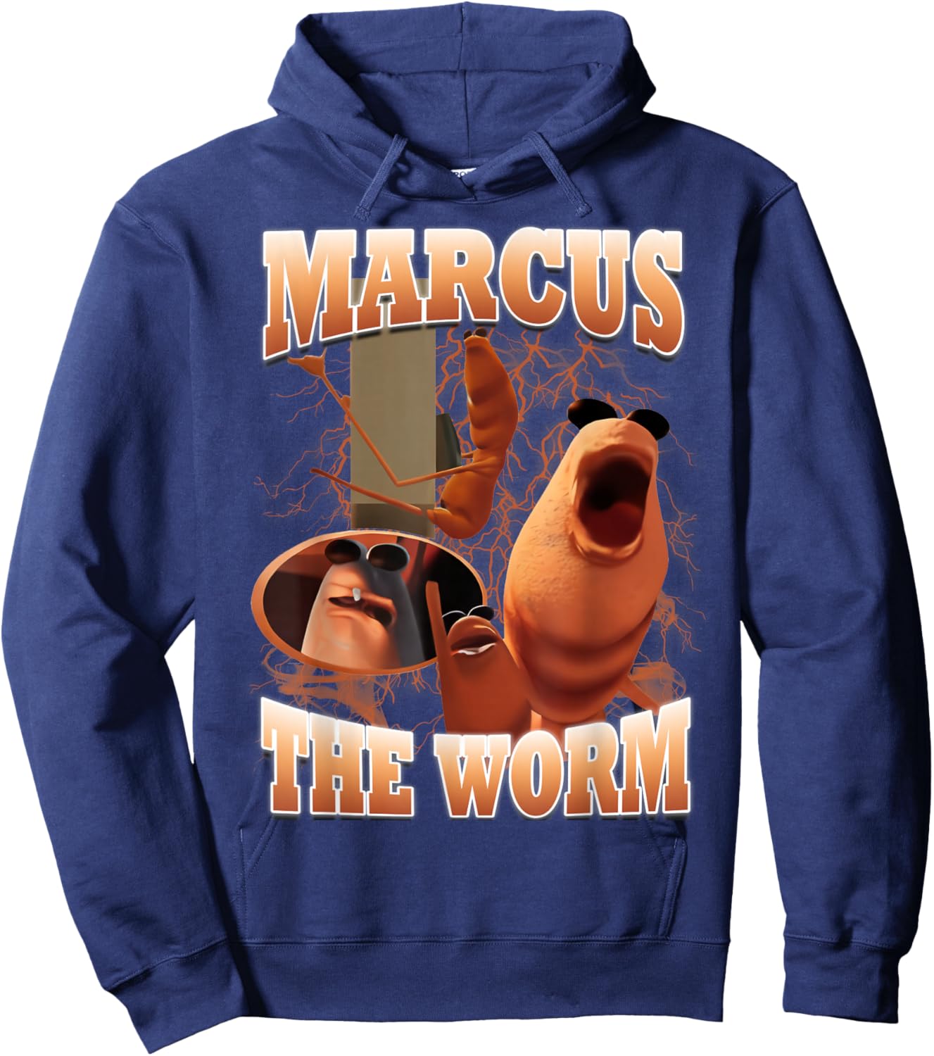 Marcus The Worm Bootleg Women Meme Fan Hoodie - Hoodie | Navy