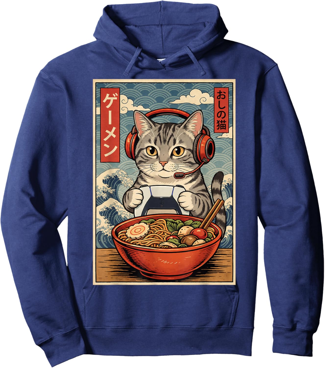 Cat Gaming Hoodie - Hoodie | Navy