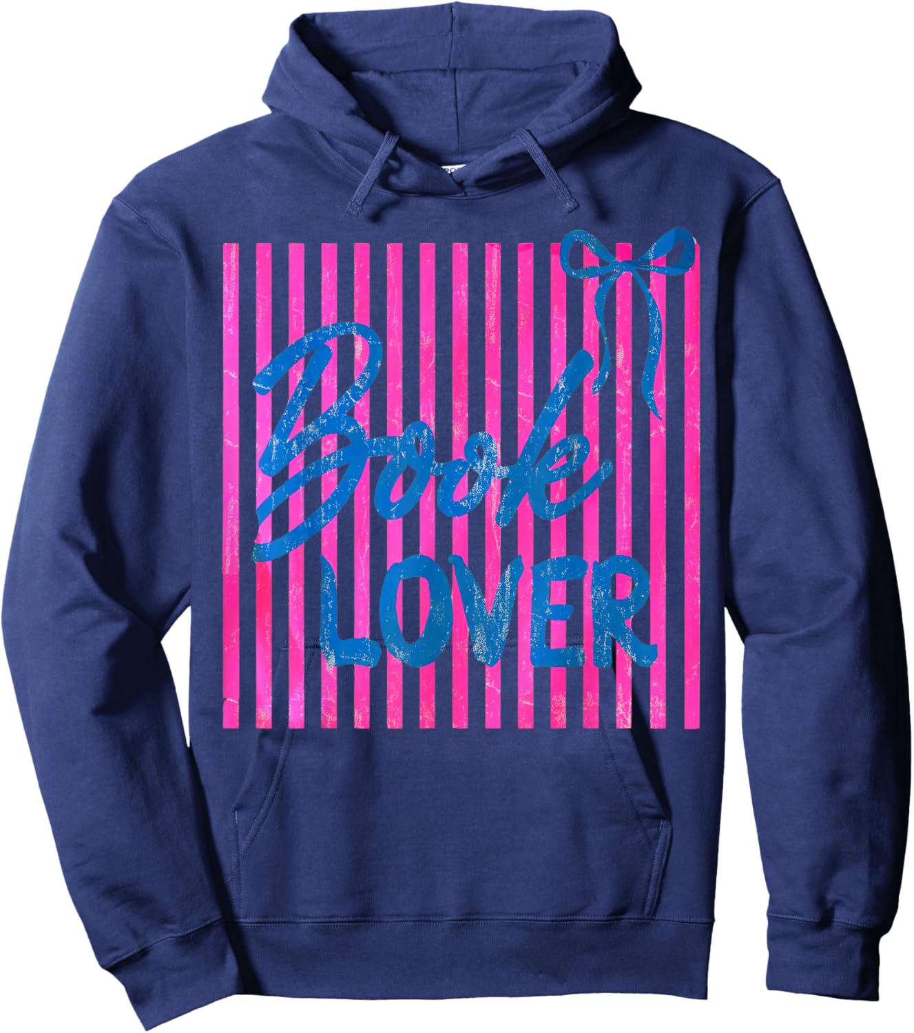 Coquette Book Lover Hoodie - Hoodie | Navy