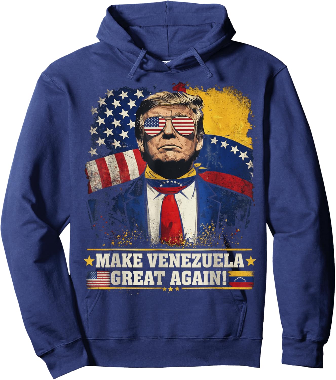 Trump Make Venezuela Great Again Hoodie - Hoodie | Navy
