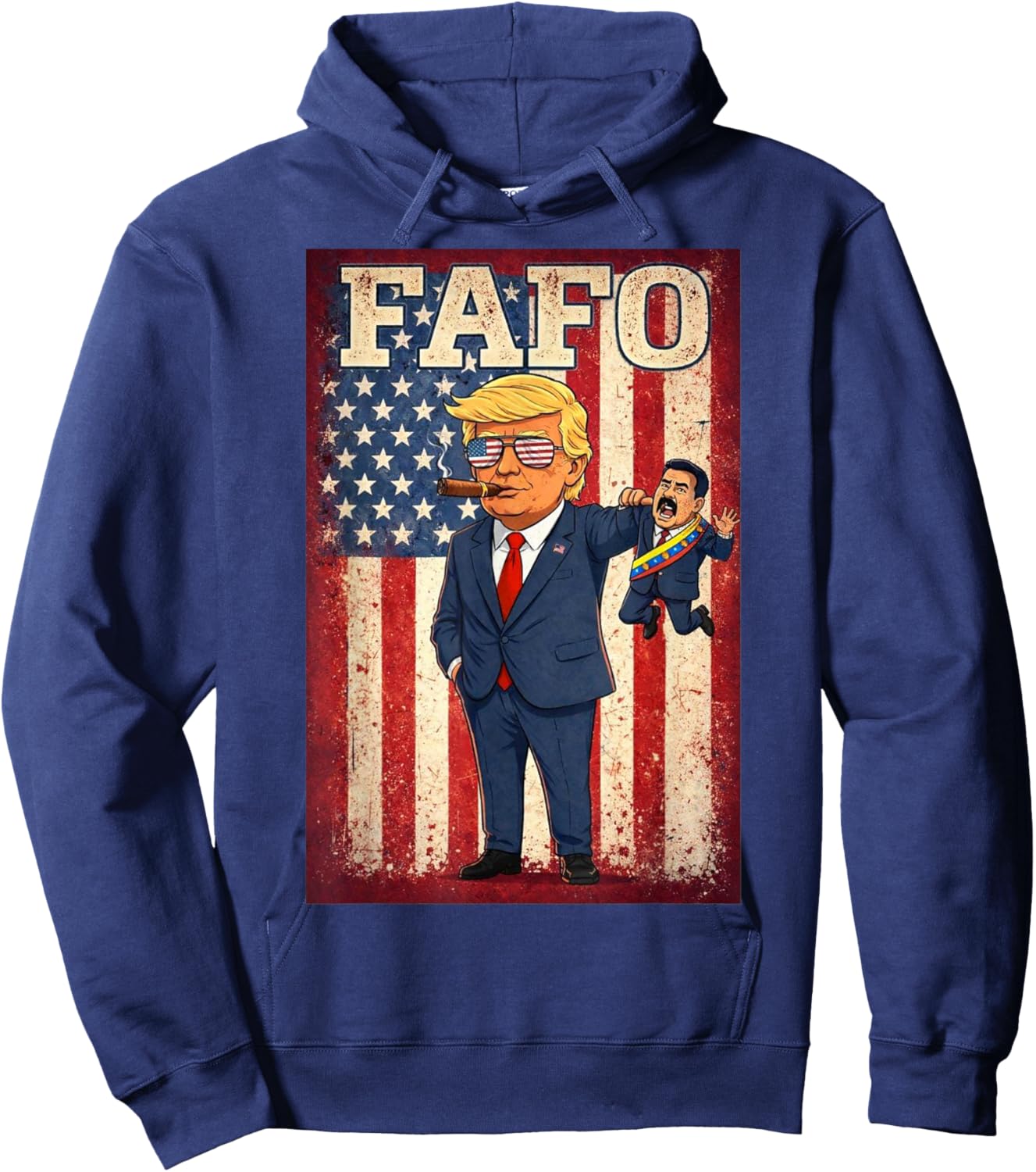 Funny Fafo Trump Fafo American USA Women Hoodie - Hoodie | Navy