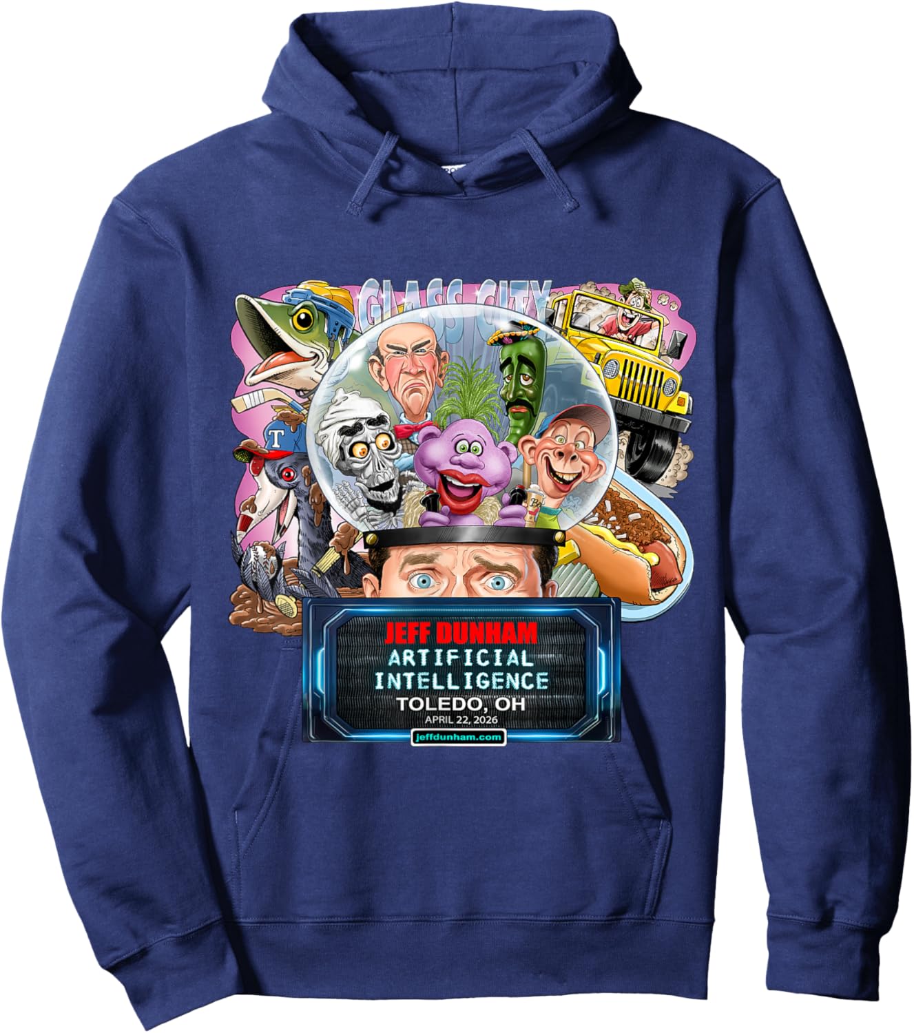 Jeff Dunham Toledo, OH (2026) Hoodie - Hoodie | Navy