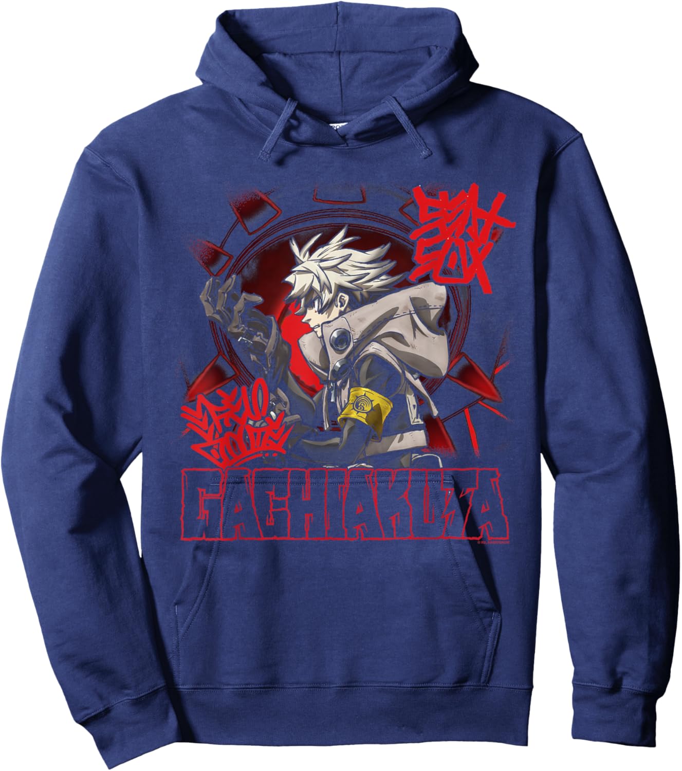 Rudo Graffiti with Eye Portrait and Logo Anime Hoodie - Hoodie | Navy