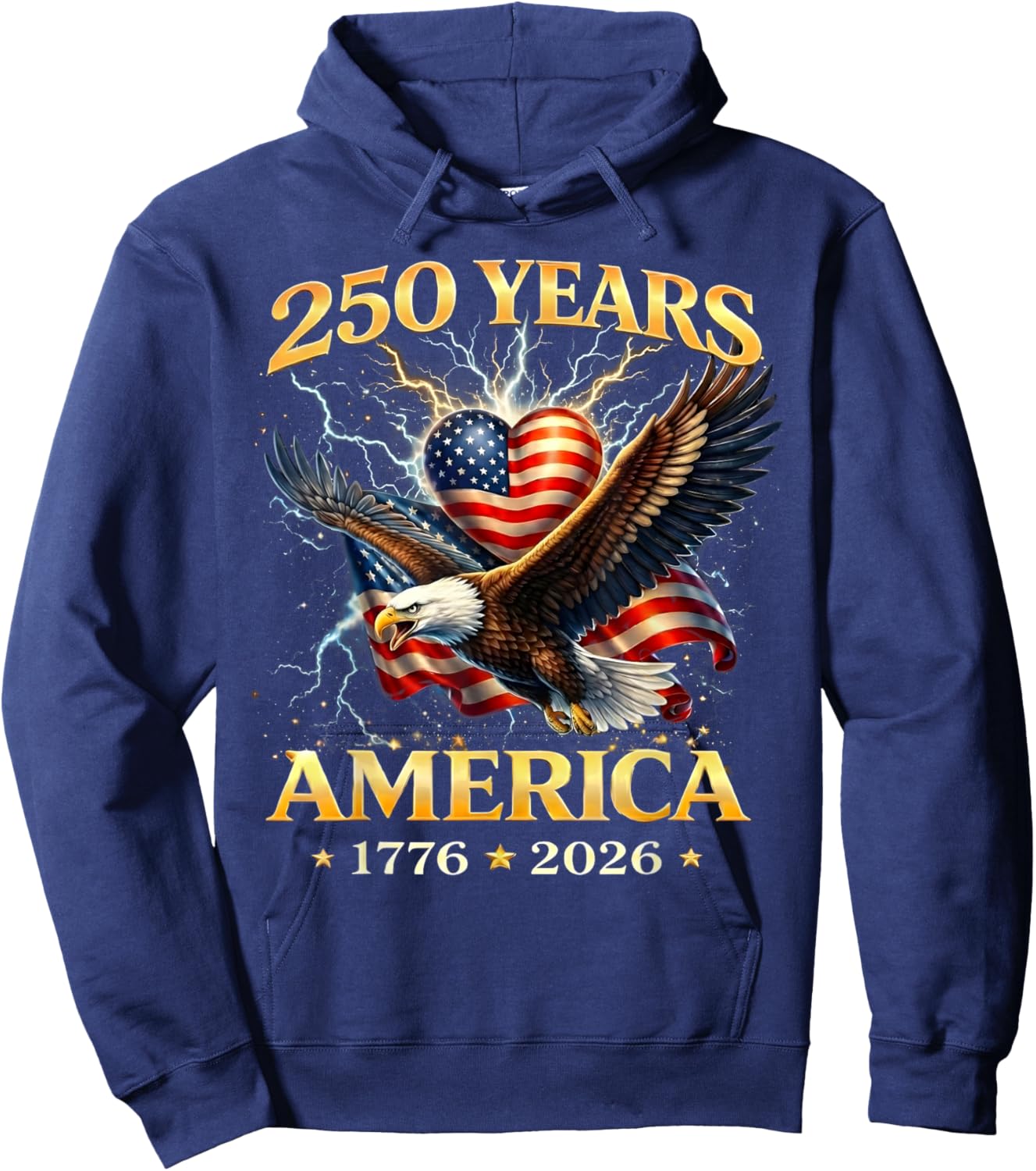 250 Years America 1776 2026 Gifts Women Hoodie - Hoodie | Navy