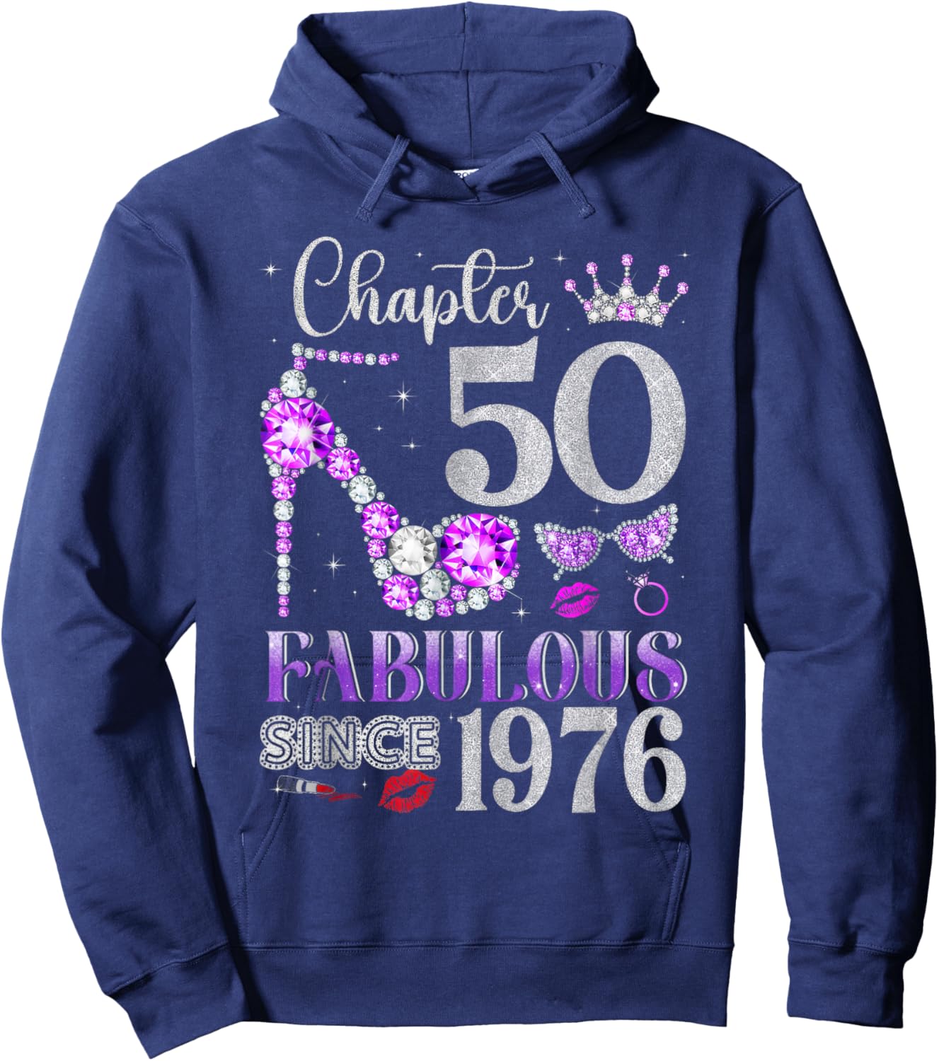 50th Birthday Women Hoodie - Hoodie | Navy