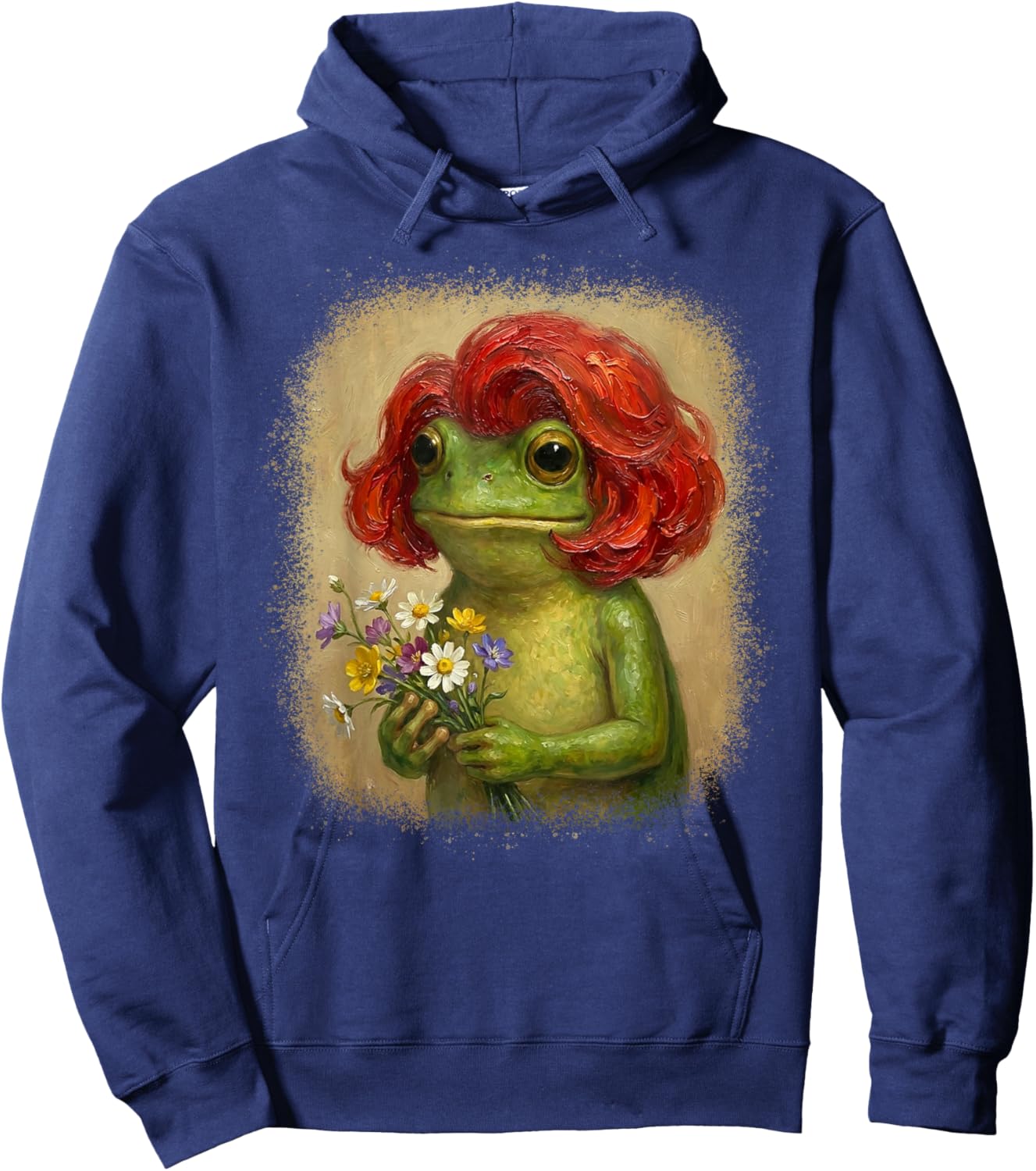 Funny Frog Bob Haircut Meme Women Kids Hoodie - Hoodie | Navy