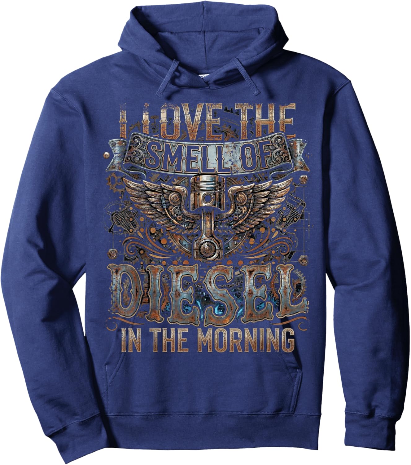 Semi Truck Driver Trucking Hoodie - Hoodie | Navy
