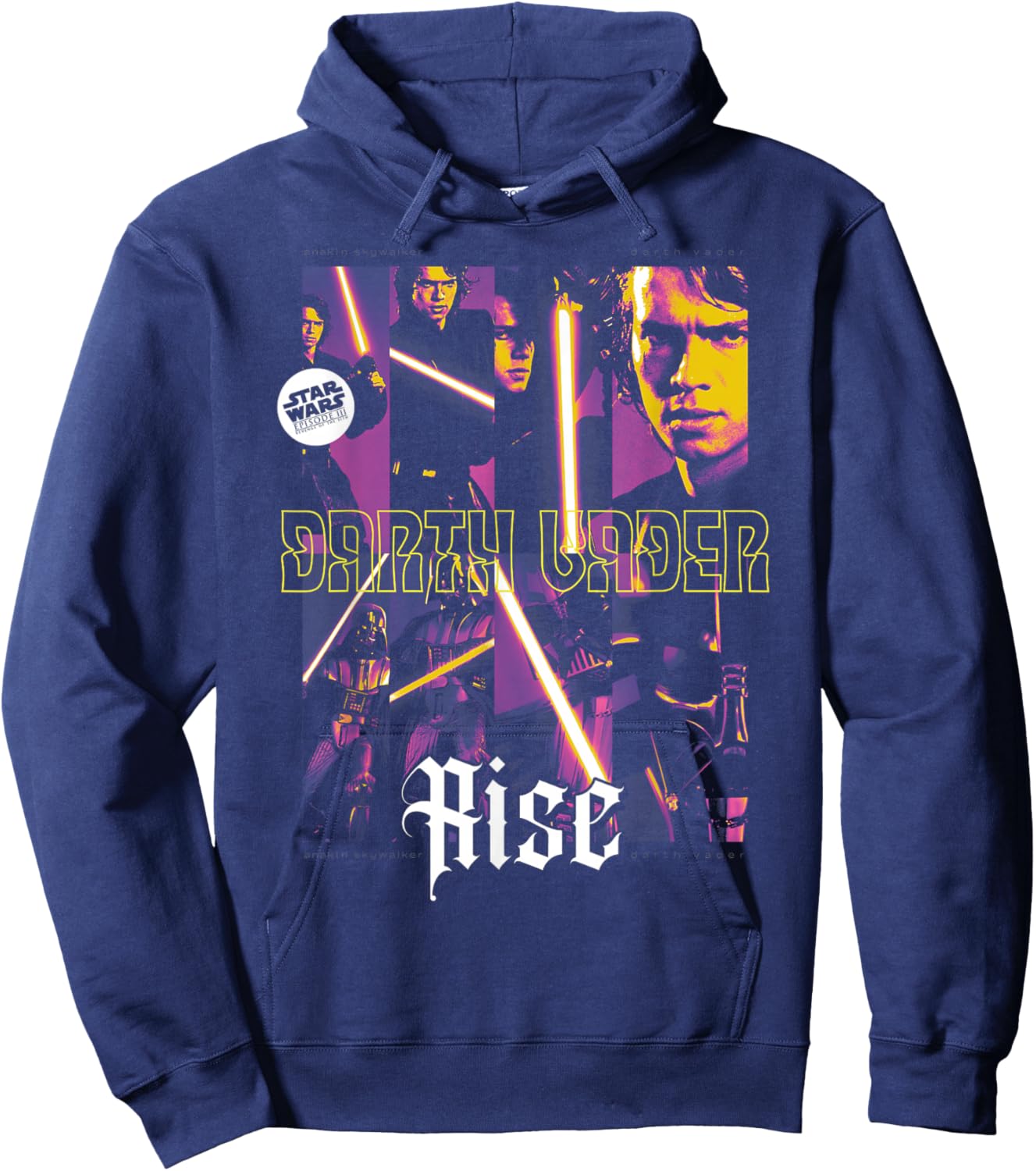 Star Wars Revenge of The Sith Darth Vader Rise Hoodie - Hoodie | Navy