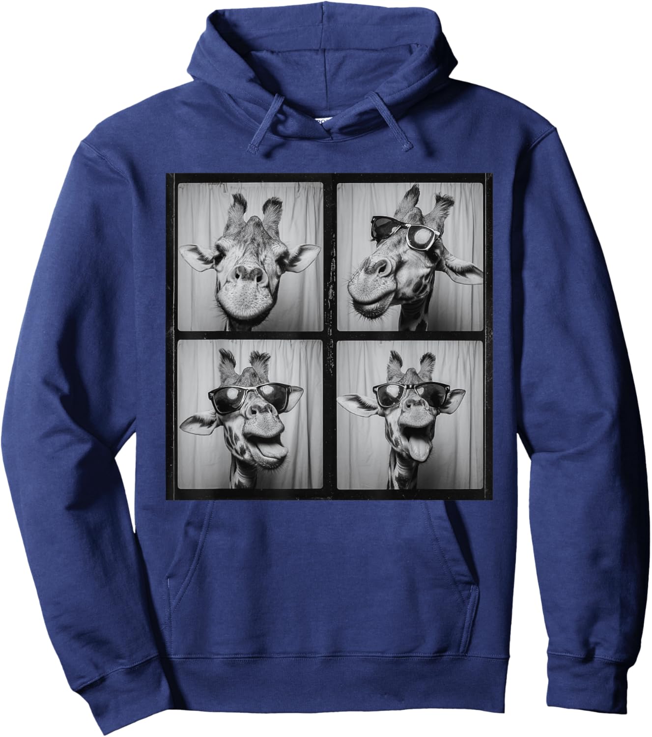 Funny Giraffe Sunglasses Hoodie - Hoodie | Navy