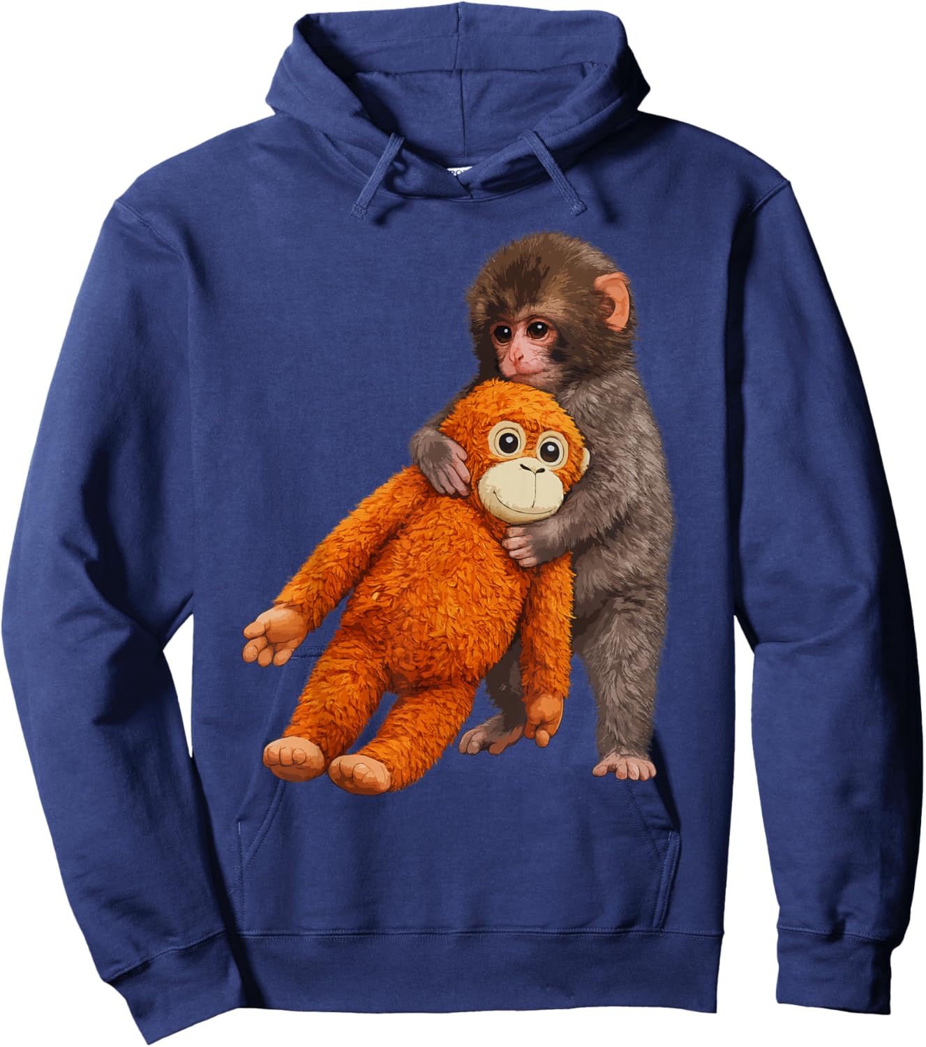 Cute Punch Baby Monkey 2026 Hoodie - Hoodie | Navy