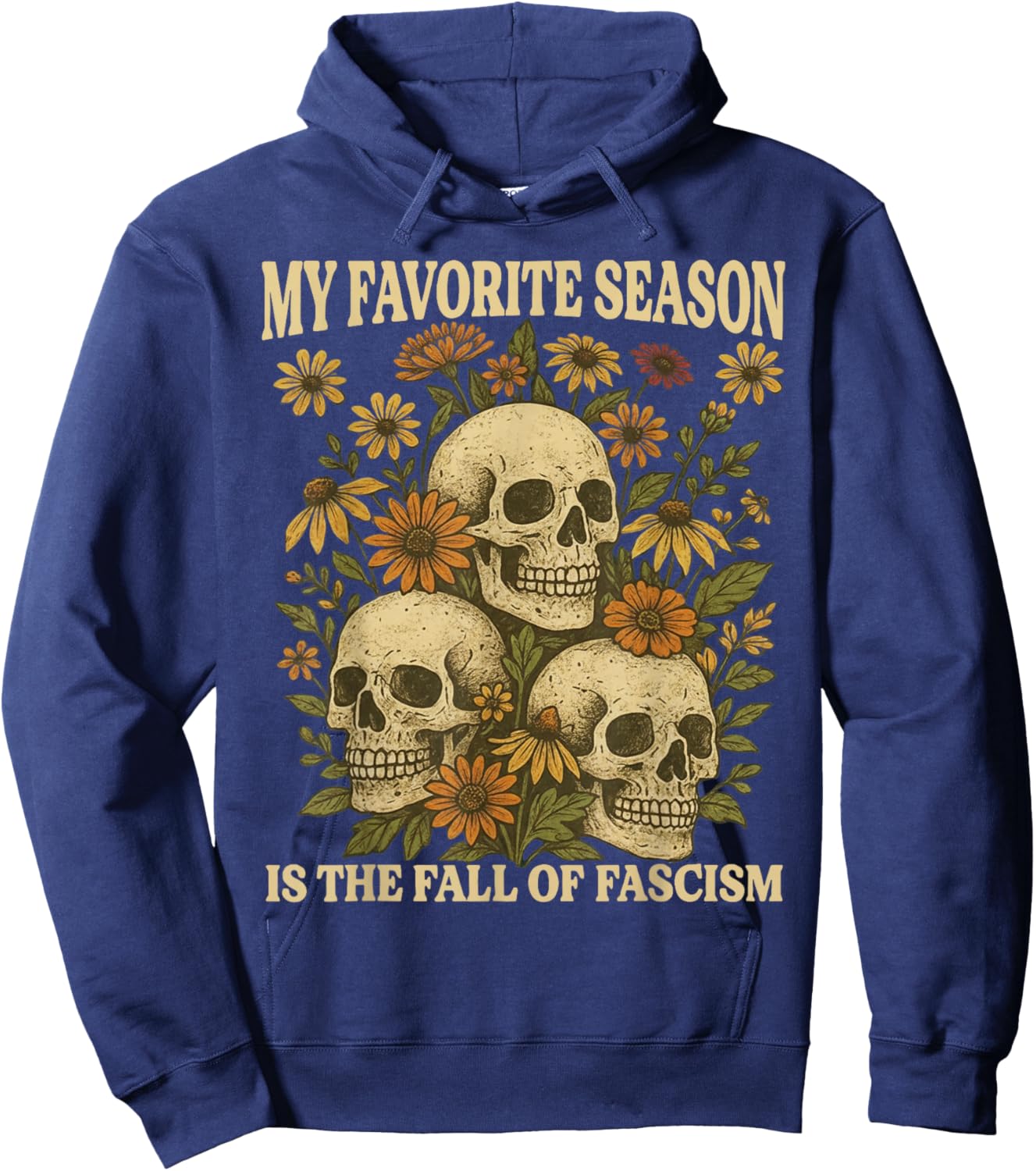 Retro Halloween Hoodie - Hoodie | Navy