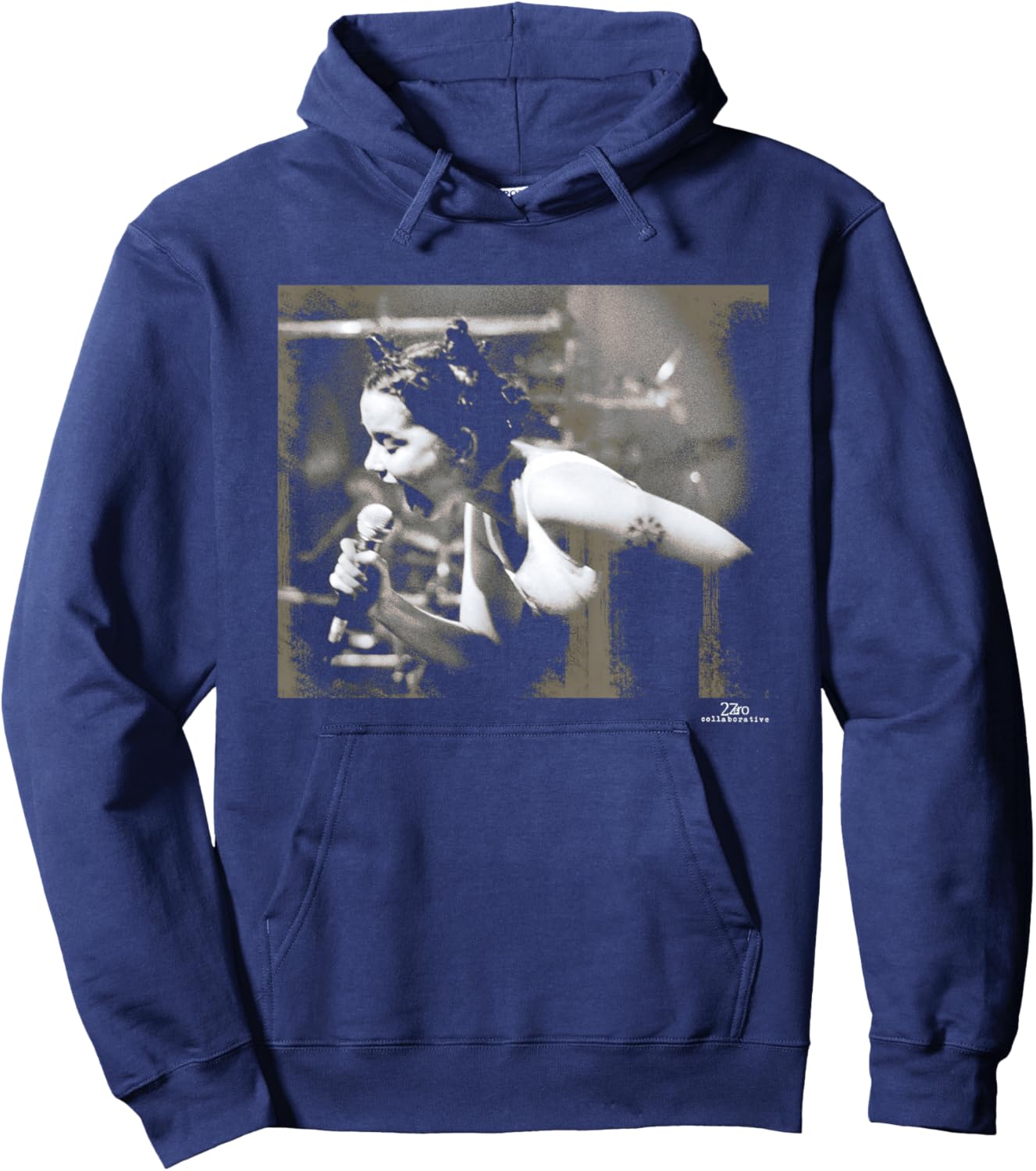 Bjork Live 1993 Debut Tour by Phil Nicholls Hoodie - Hoodie | Navy