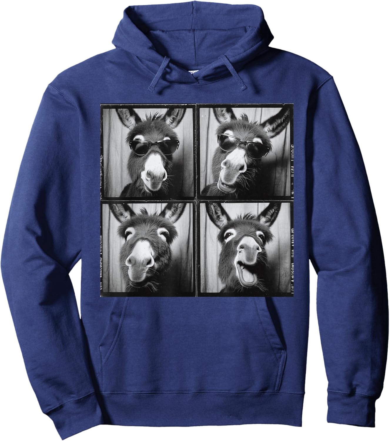 Funny Donkey Sunglasses Hoodie - Hoodie | Navy