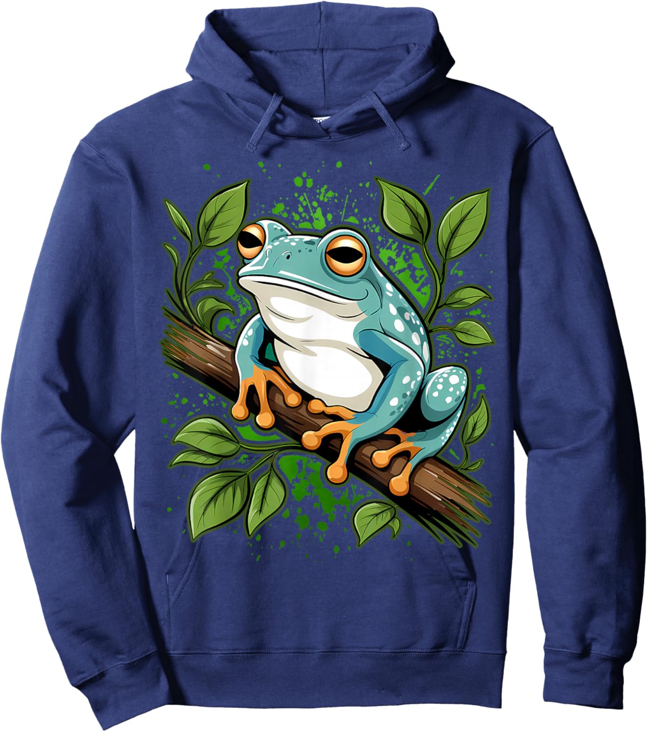 Whites Tree Frog Lover Australian Green Hoodie - Hoodie | Navy