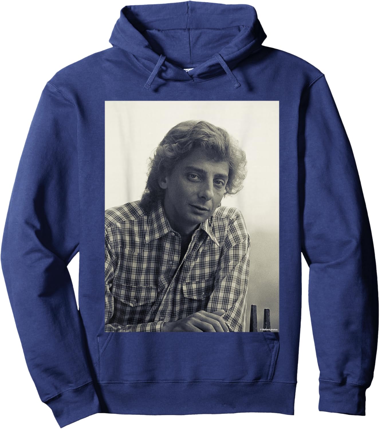 Barry Manilow Mandy Singer by Allan Ballard Hoodie - Hoodie | Navy