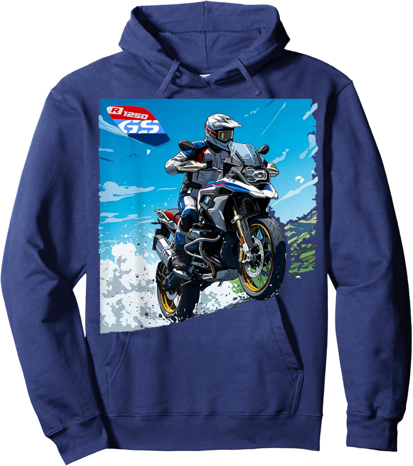 R 1250 GS Adventure Bike Motorcycle Hoodie - Hoodie | Navy