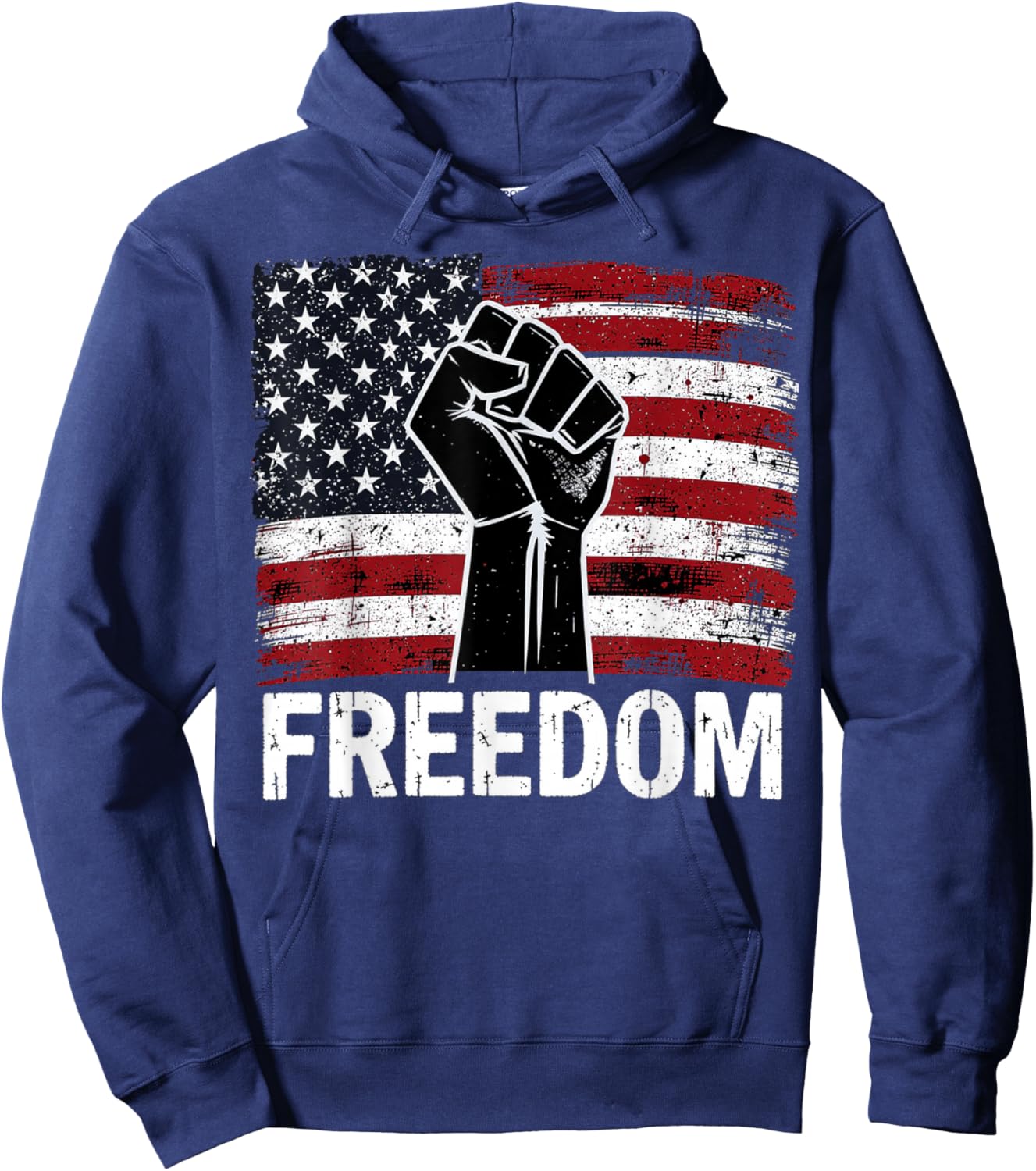USA Freedom Shirt, Resist Patriotic Protest Hoodie - Hoodie | Navy