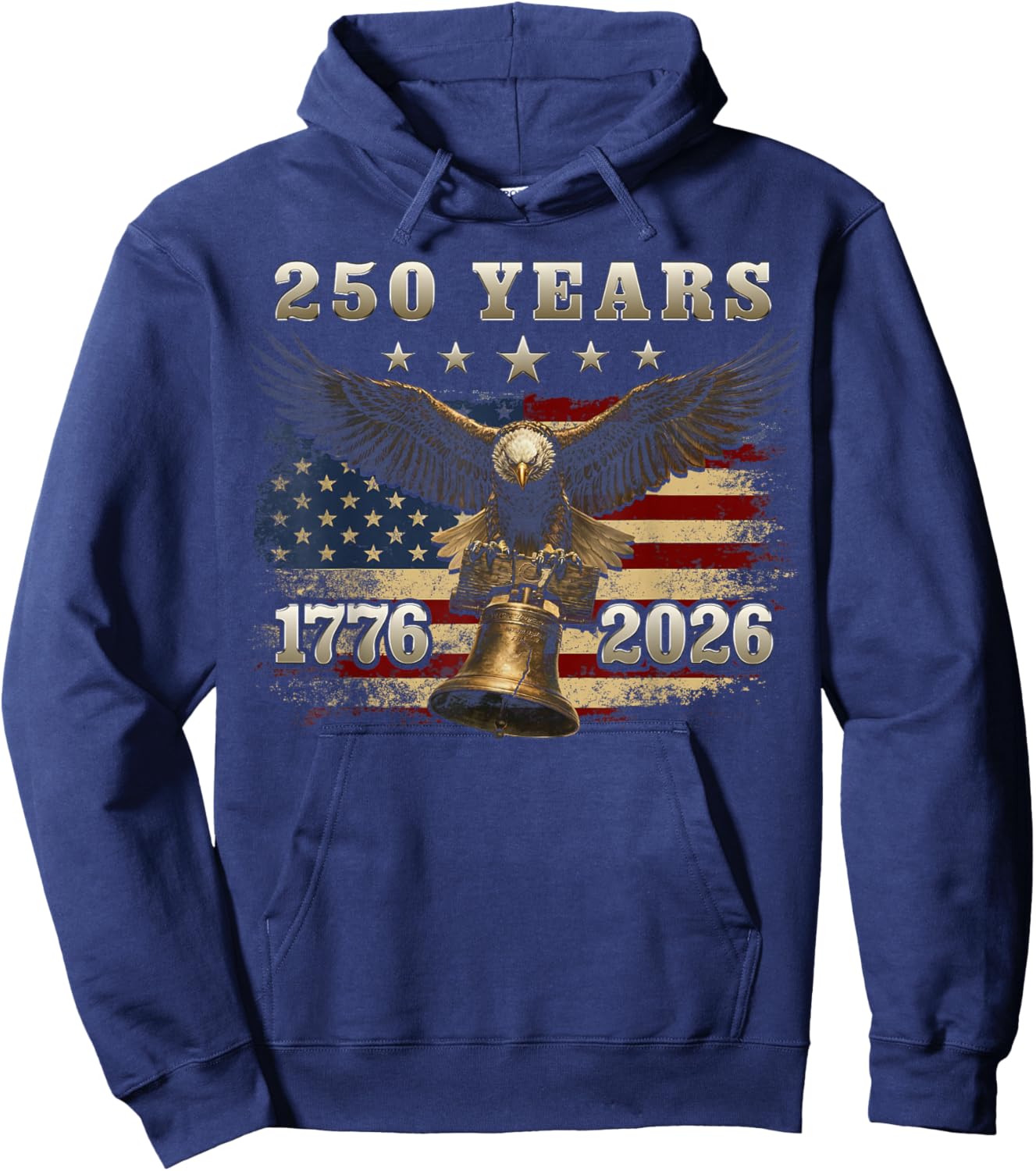 Bell Eagle Flag Hoodie - Hoodie | Navy