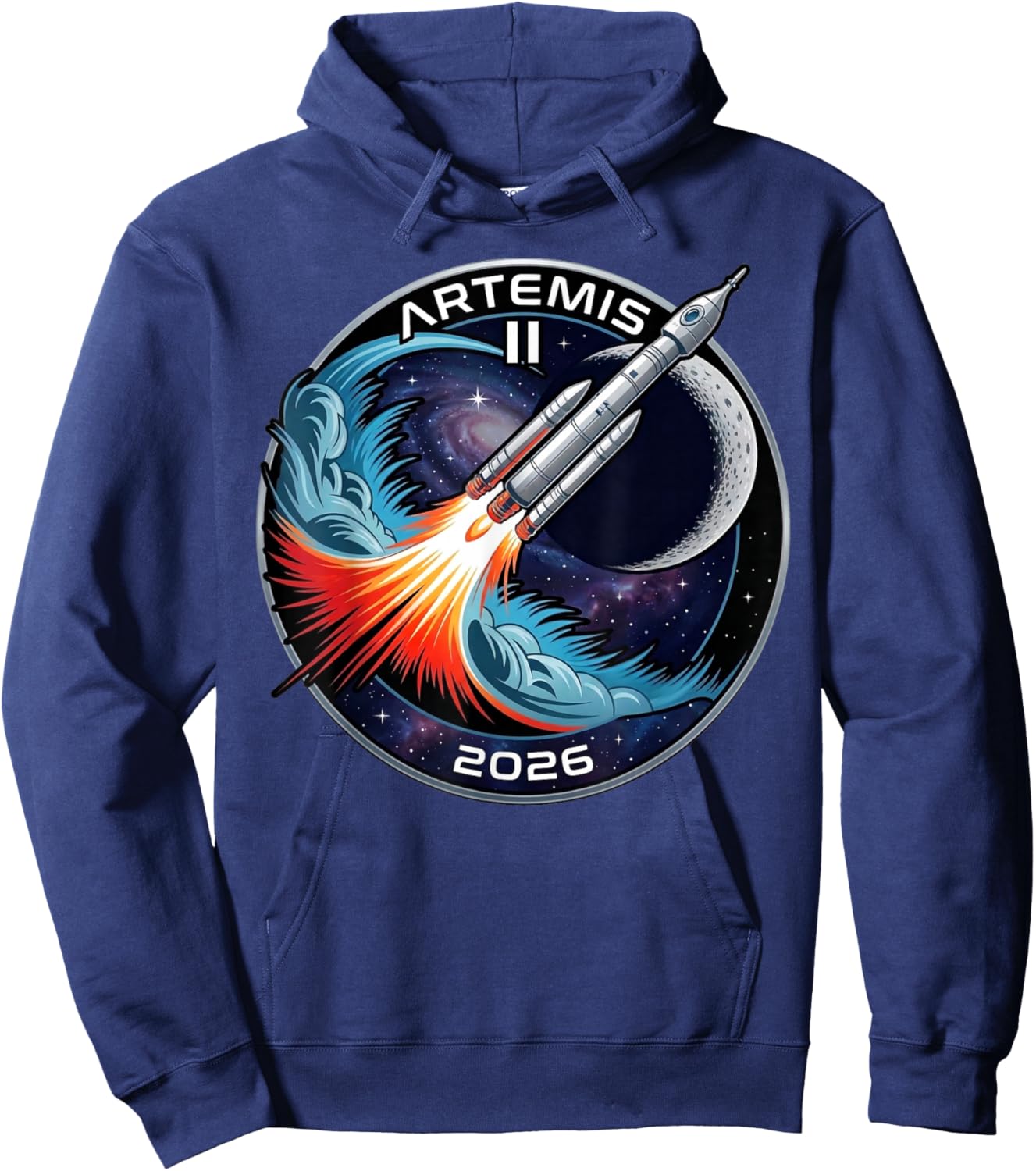 Artemis II Launch to The Moon 2026 Hoodie - Hoodie | Navy