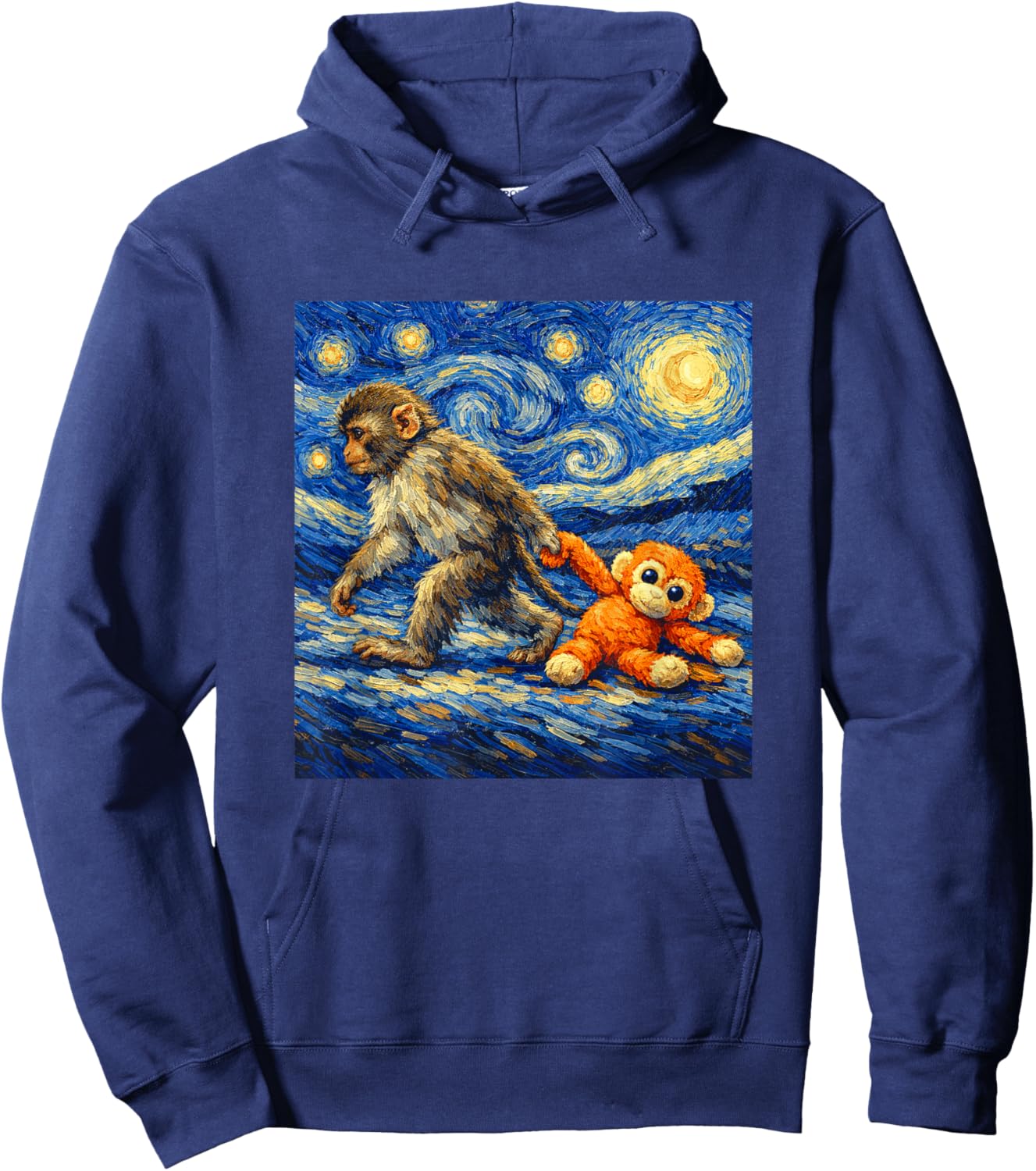 Monkey Punch Team Punch Baby Monkey Hoodie - Hoodie | Navy