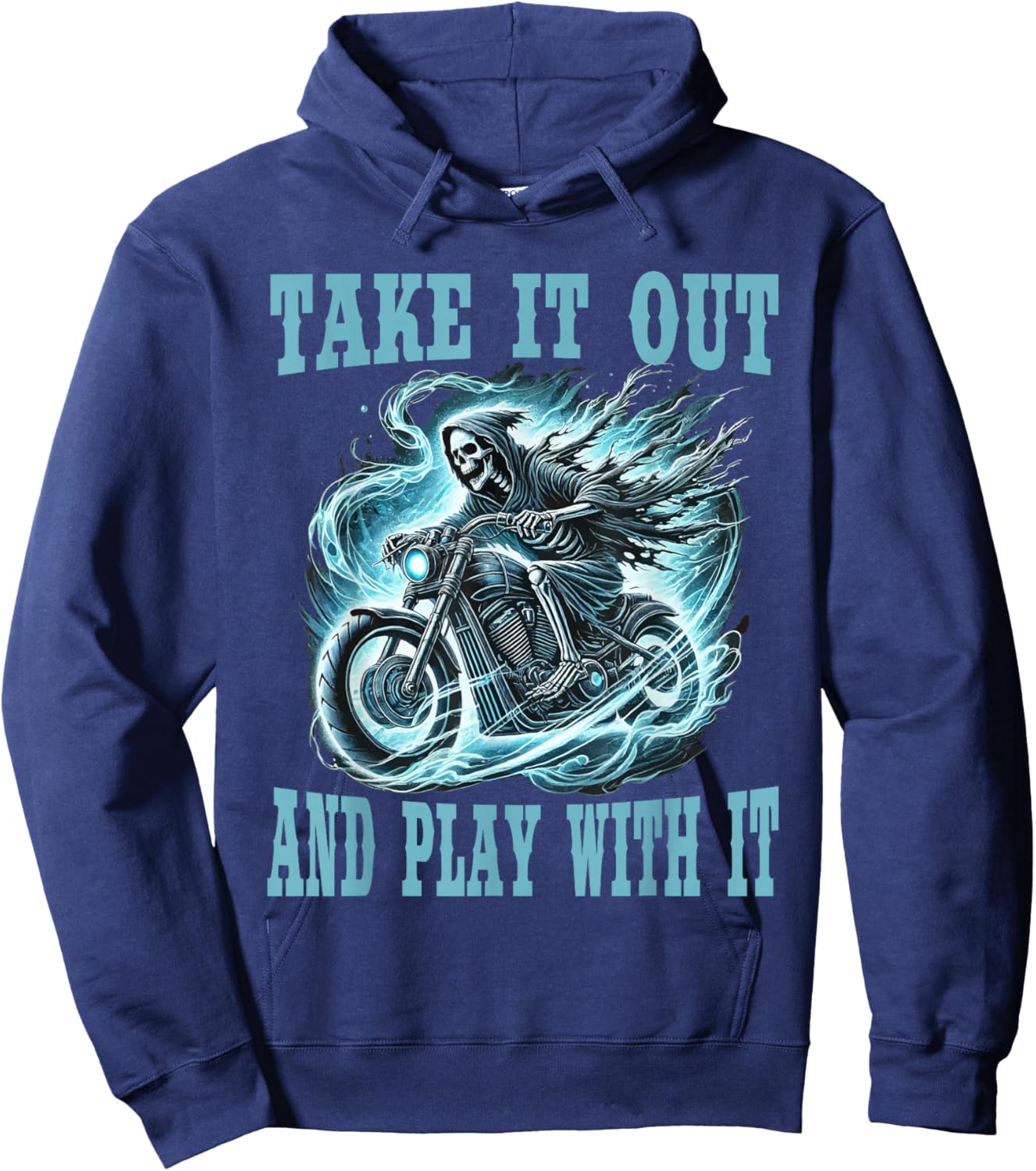Biker Motocycle Rider Hoodie - Hoodie | Navy