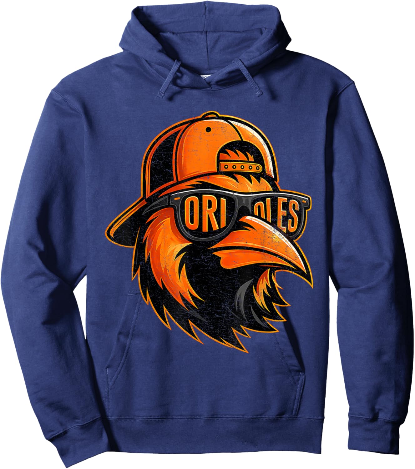Oriole Name Retro Vintage Shirts Women Boy Girl Hoodie - Hoodie | Navy