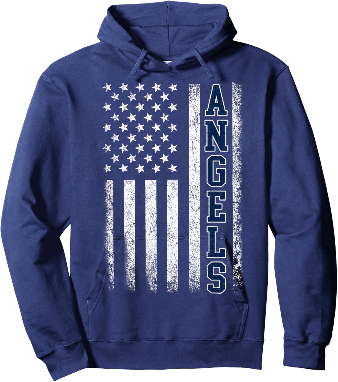 Angels Vintage US Flag Men Women Kid Hoodie - Hoodie | Navy