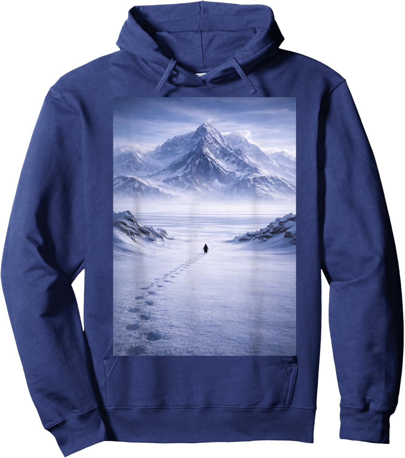 Nihilist Penguin Mountain But Why Trending Meme Hoodie - Hoodie | Navy